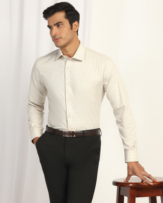 Temp Tech Formal Yellow Check Shirt - Victor