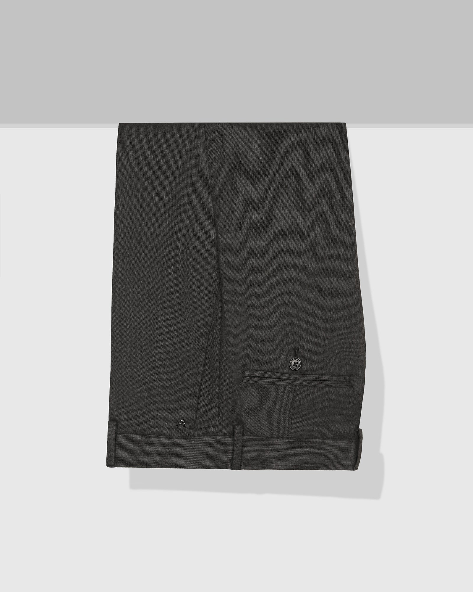 Temp Tech Slim Comfort B-95 Formal Black Textured Trouser - Iceberg