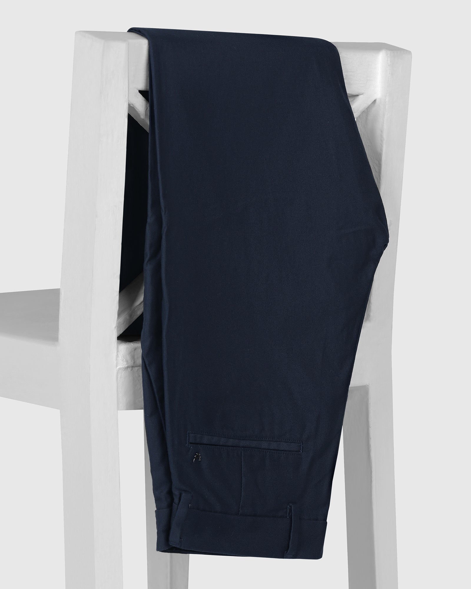 Temp Tech Sneaker Fit Casual Navy Textured Khakis - Blake