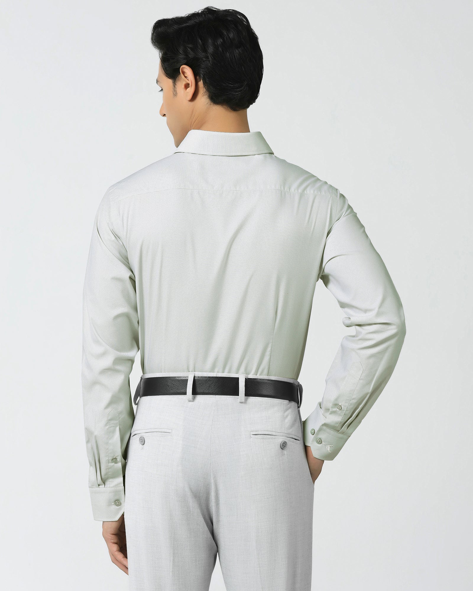 Temp Tech Formal Mint Textured Shirt - Vogue