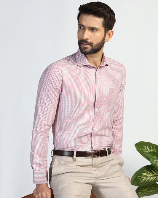 Temp Tech Formal Red Check Shirt - Vertigo