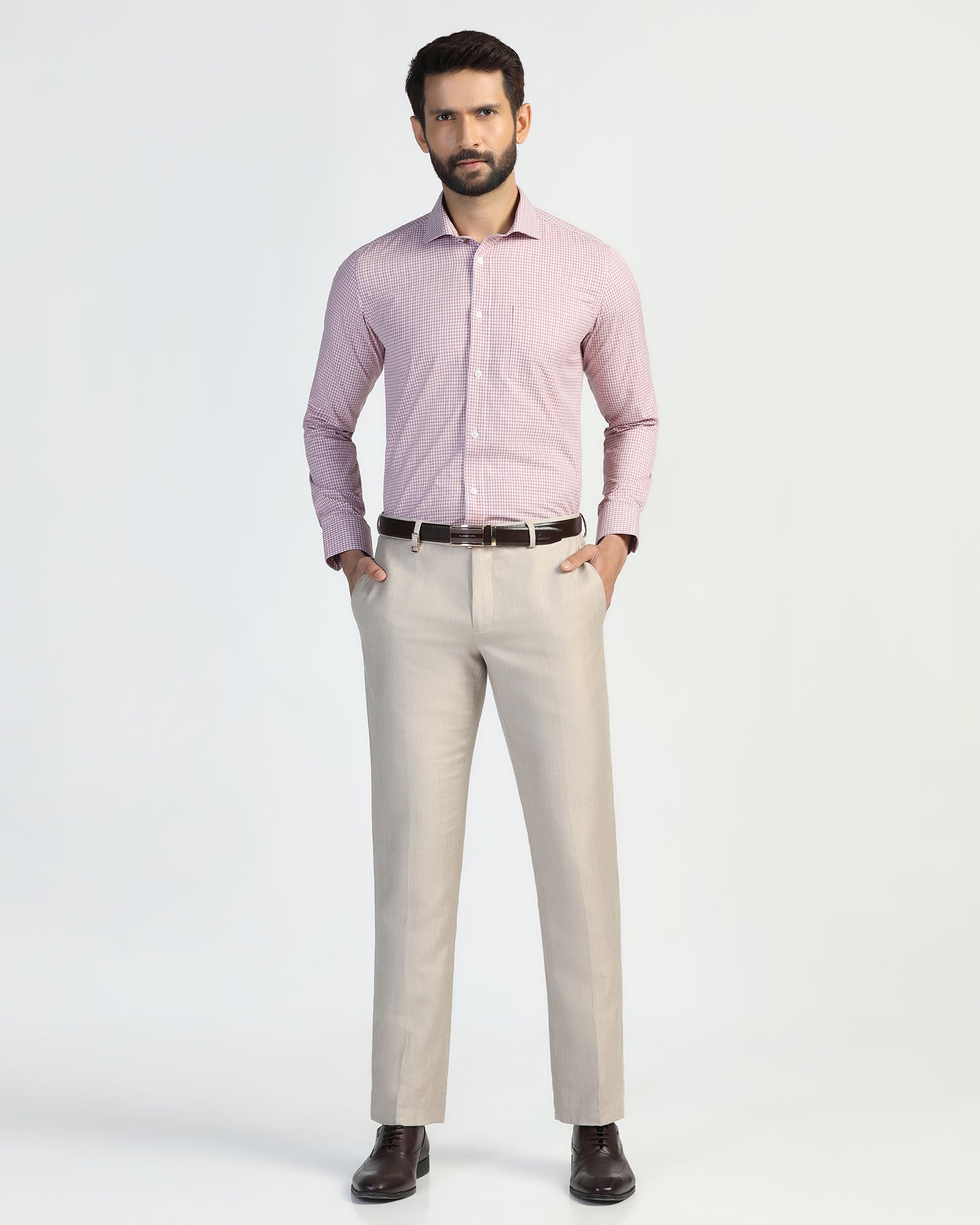 Temp Tech Formal Red Check Shirt - Vertigo