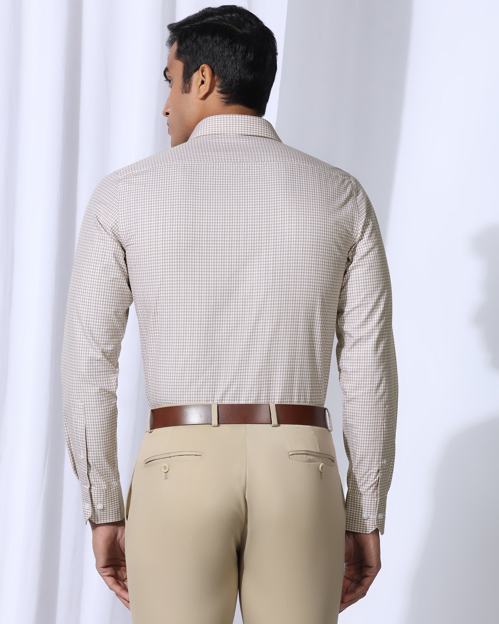 Temp Tech Formal Yellow Check Shirt - Vertigo