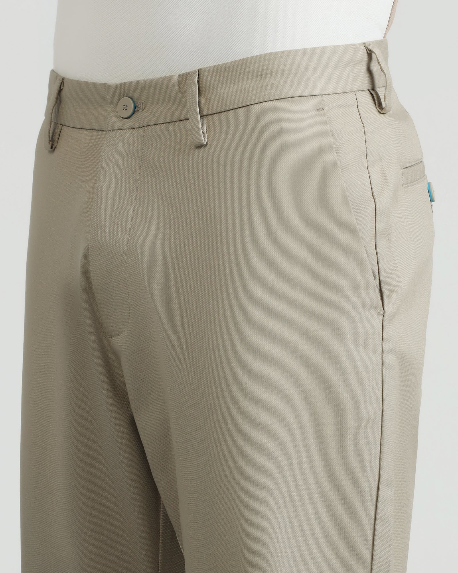 Temp Tech Sneaker Fit Casual Beige Textured Khakis - Blake