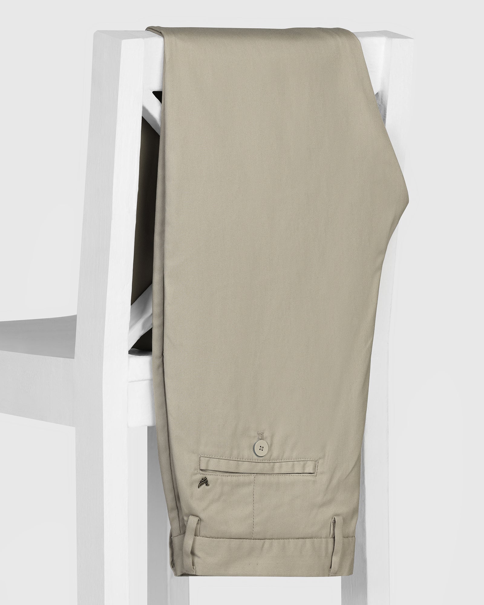 Temp Tech Sneaker Fit Casual Beige Textured Khakis - Blake