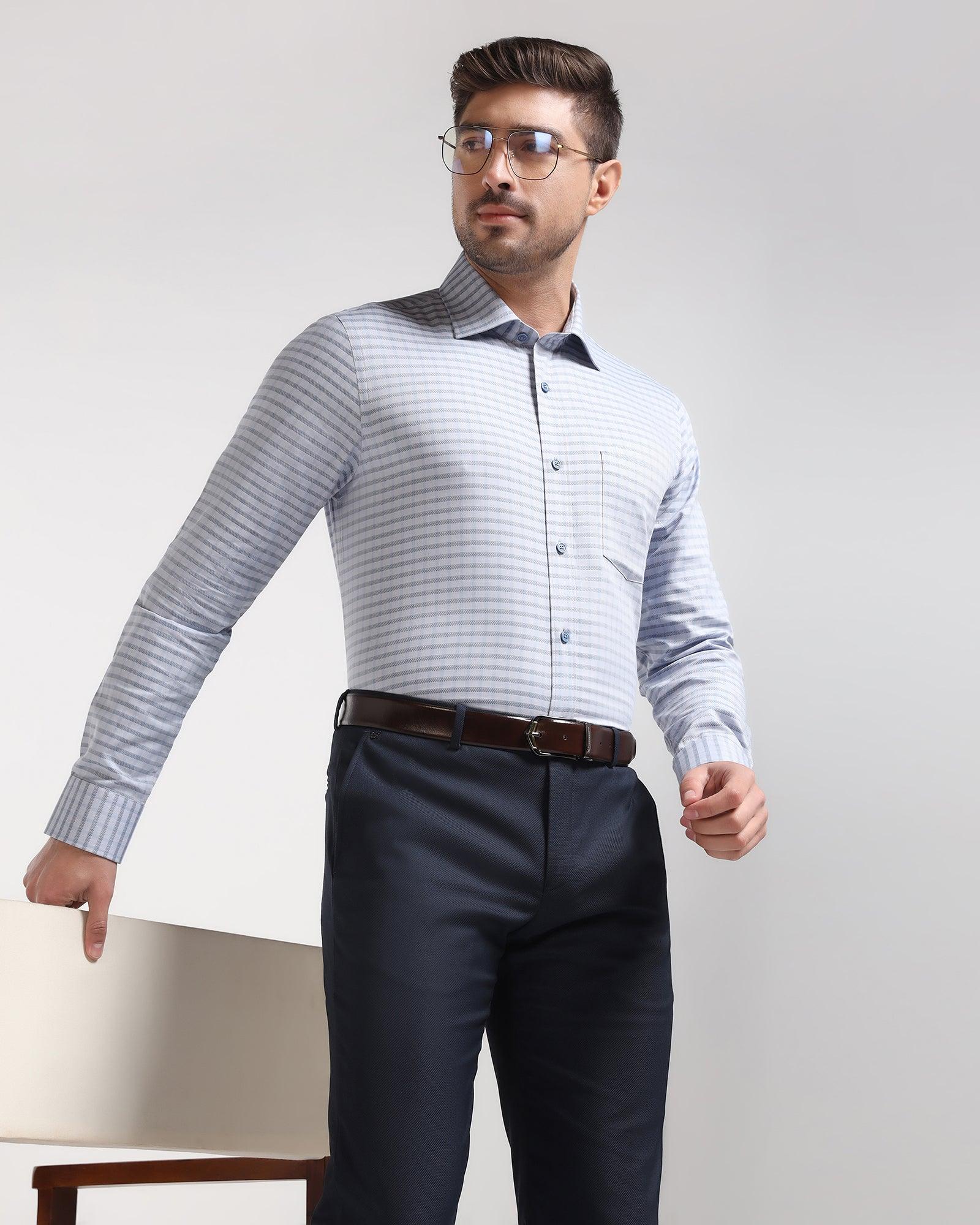 Temptech Formal Grey Check Shirt - Edmund - Blackberrys