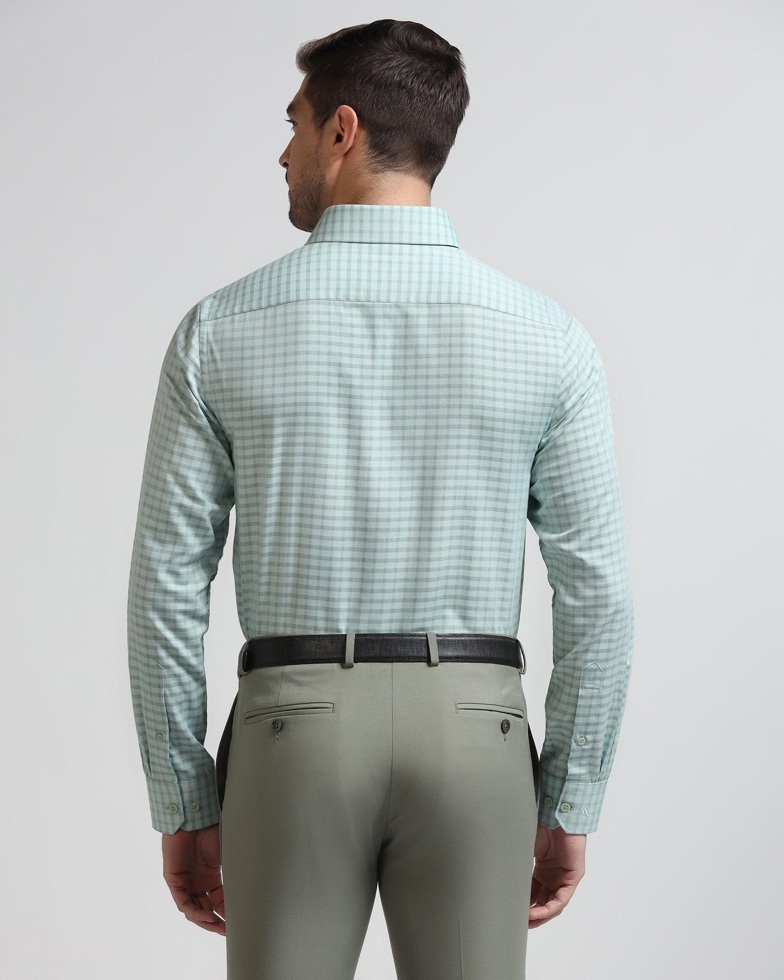 Temptech Formal Moss Check Shirt - Edmund - Blackberrys