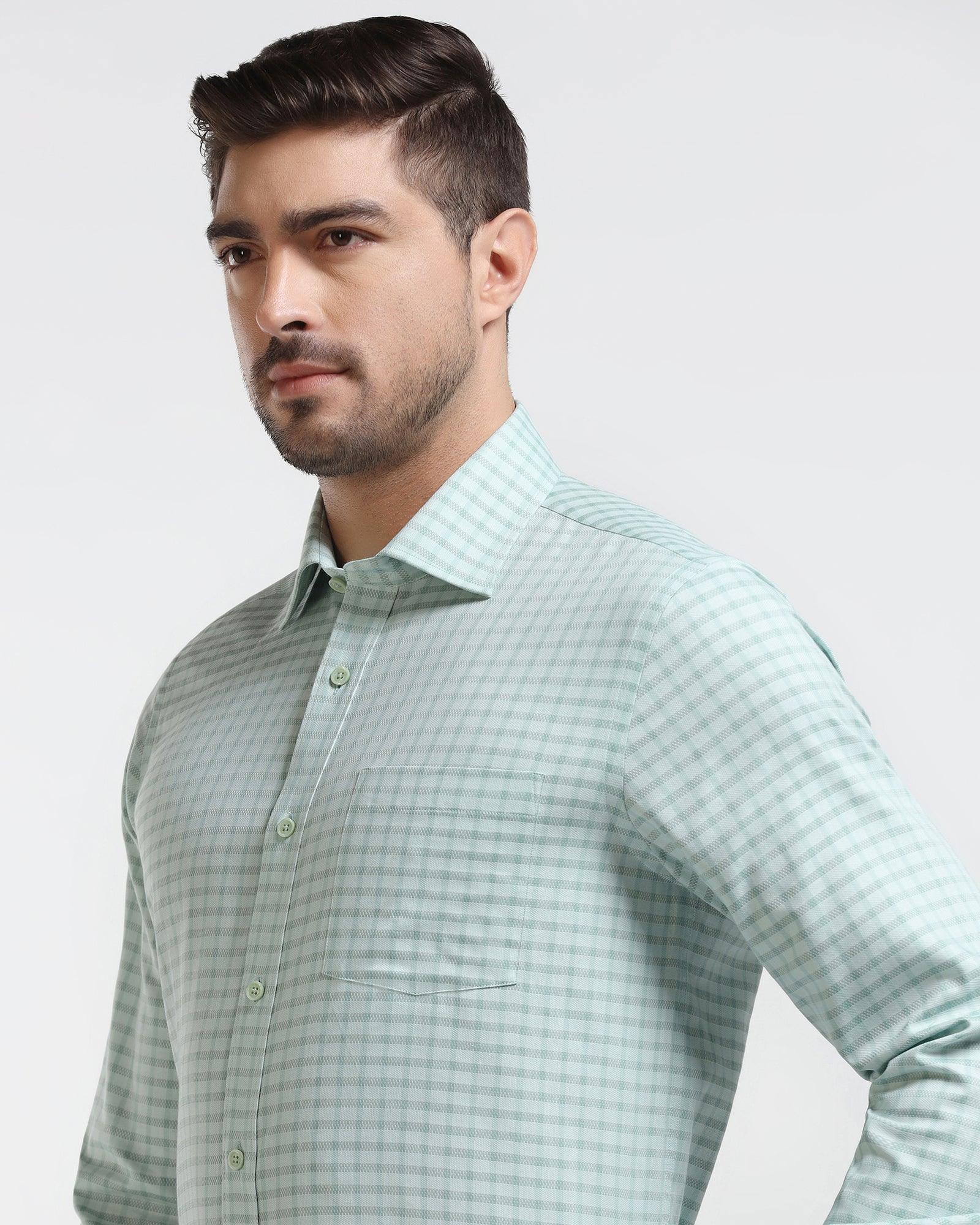 Temptech Formal Moss Check Shirt - Edmund - Blackberrys