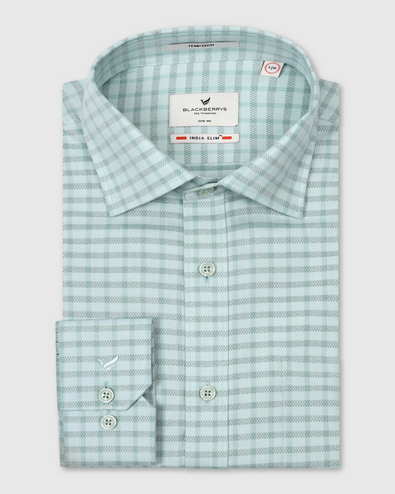 Temptech Formal Moss Check Shirt - Edmund - Blackberrys