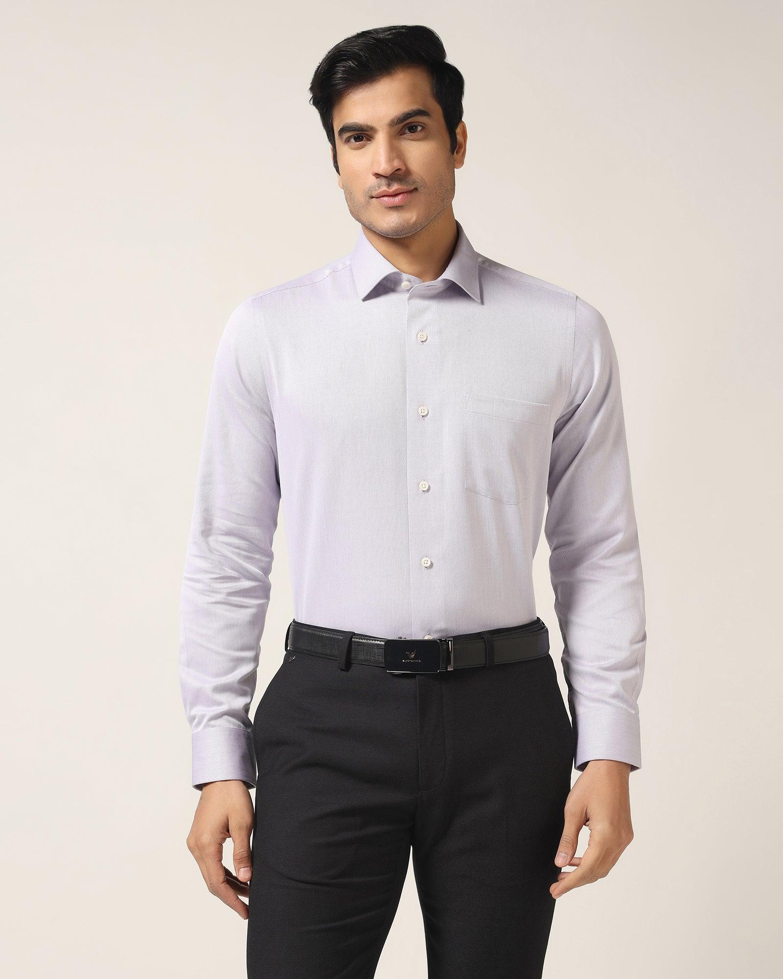 Temptech Formal Purple Textured Shirt - Shalom - Blackberrys