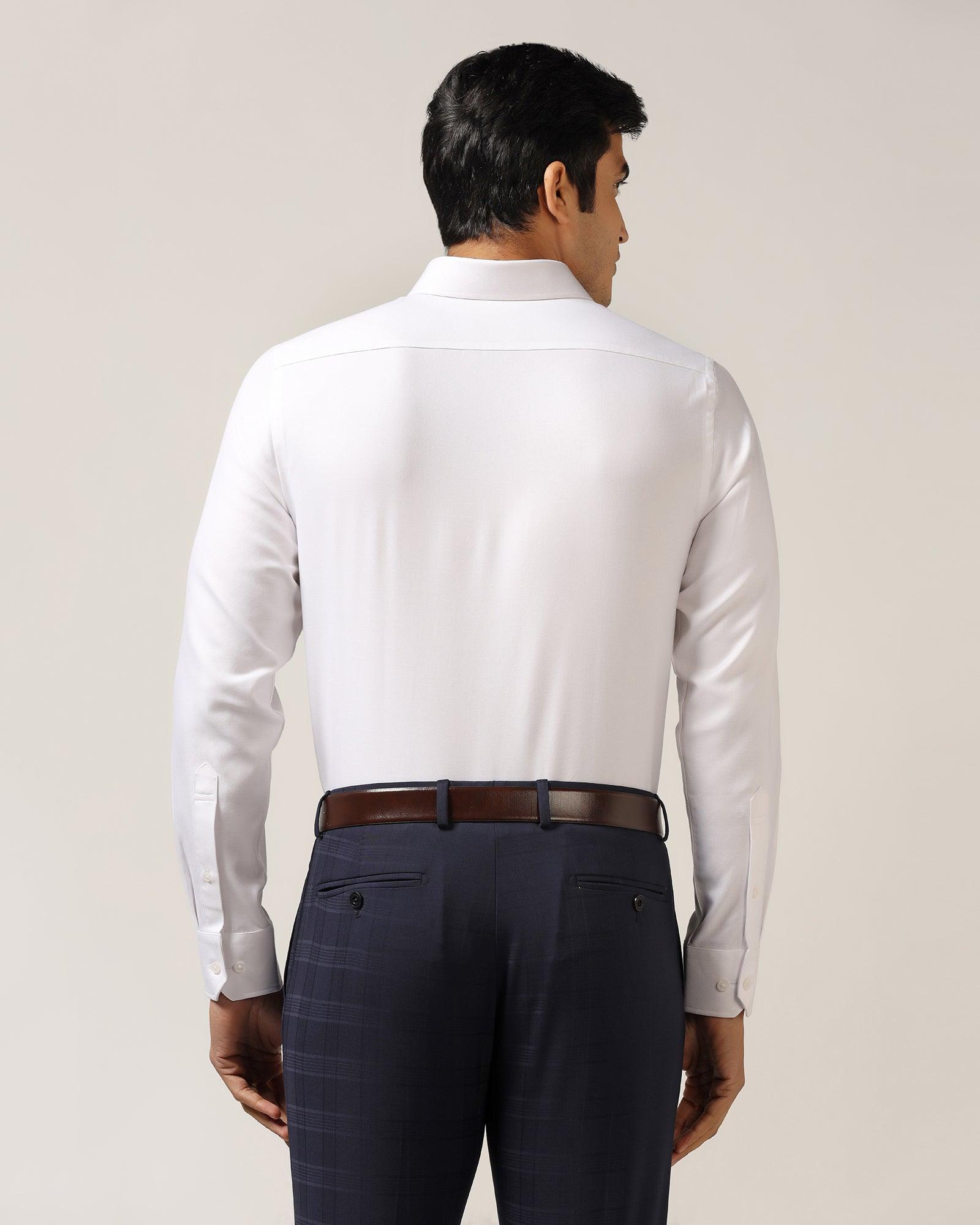 Temptech Formal White Solid Shirt - Antony - Blackberrys