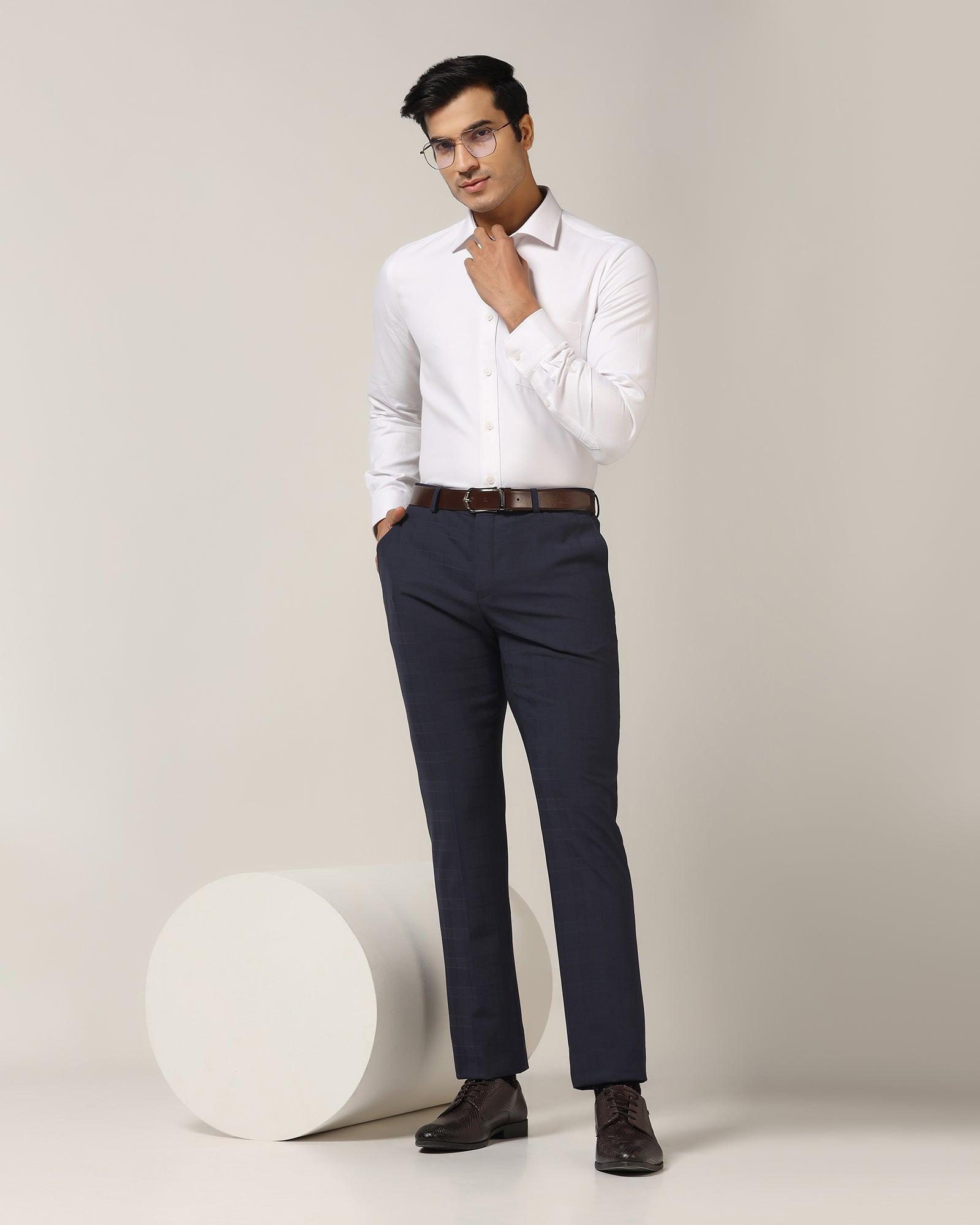Temptech Formal White Solid Shirt - Antony - Blackberrys