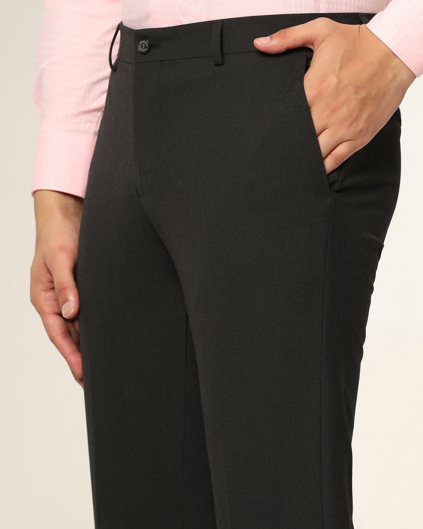 Textured 2 Pcs Suit In Charcoal (Games) - Blackberrys