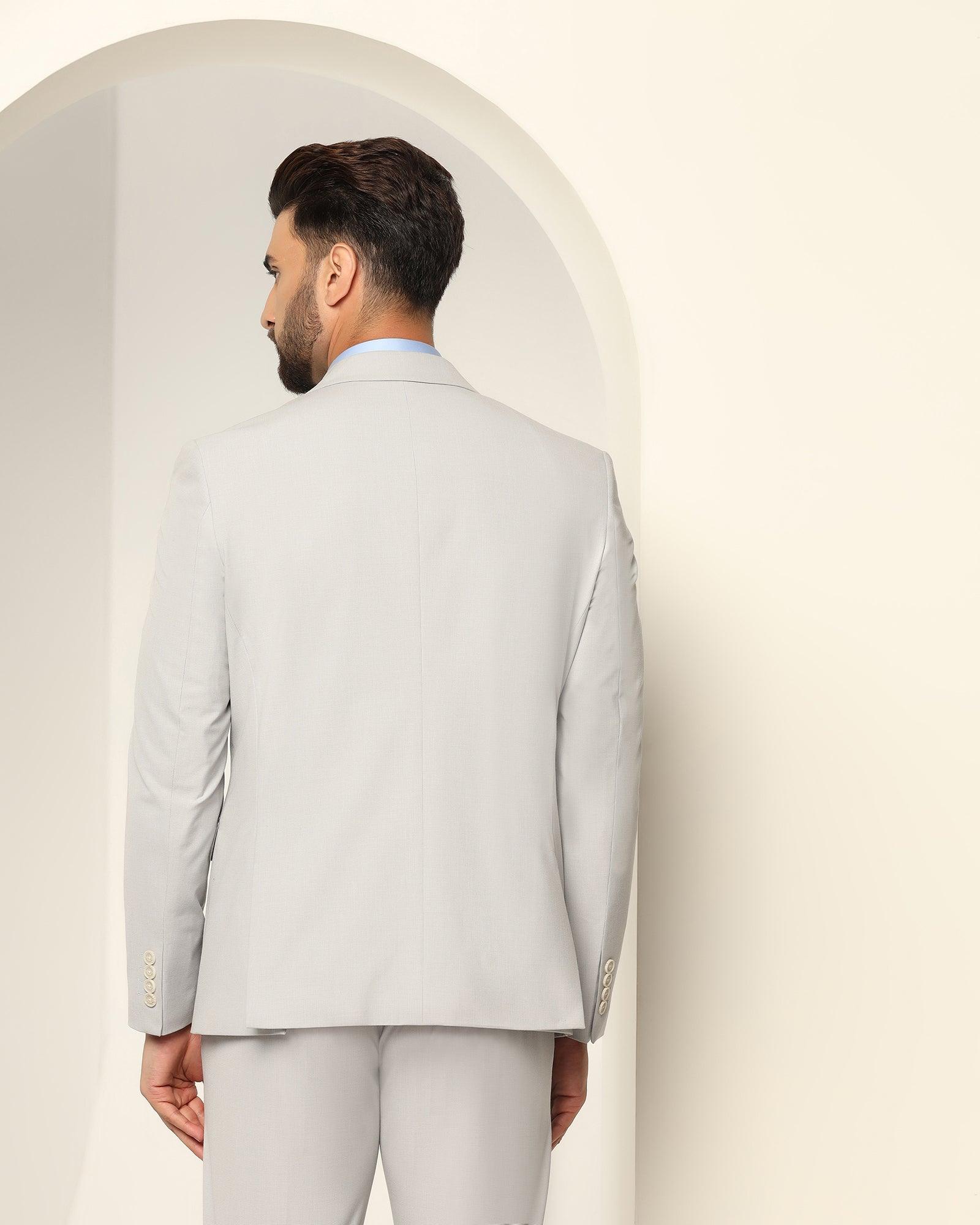 Textured 2 Pcs Suit In Grey (Games) - Blackberrys