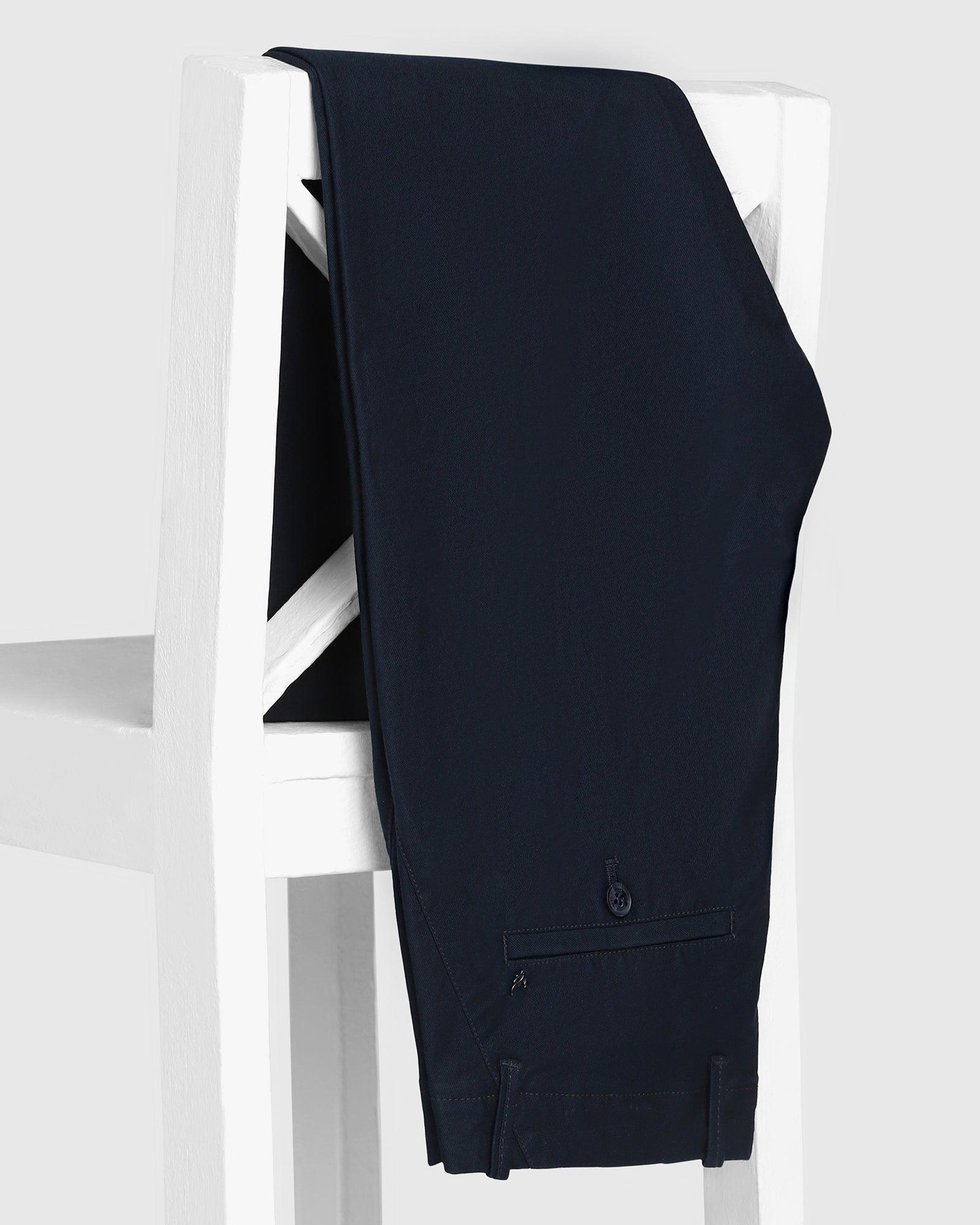 Textured Casual Khakis In Teal B-91 (Segy) - Blackberrys