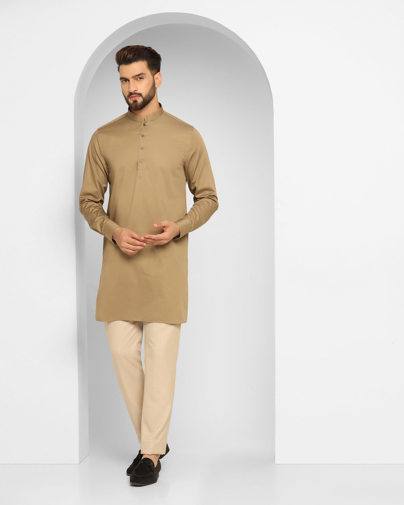 Textured Ethnic 6X Suit In Beige (Cosmo) - Blackberrys