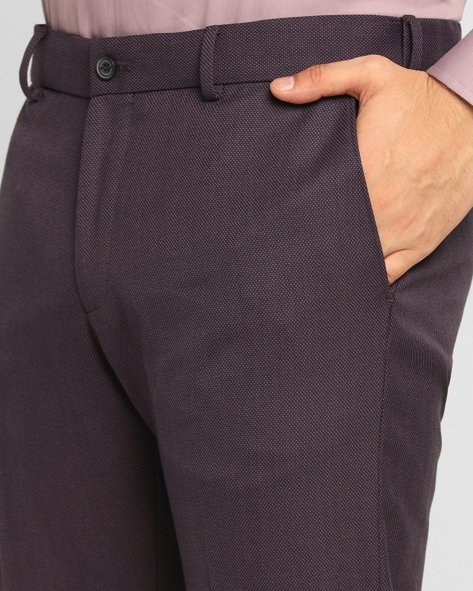 Textured Ethnic 6X Suit In Purple (Cosmo) - Blackberrys