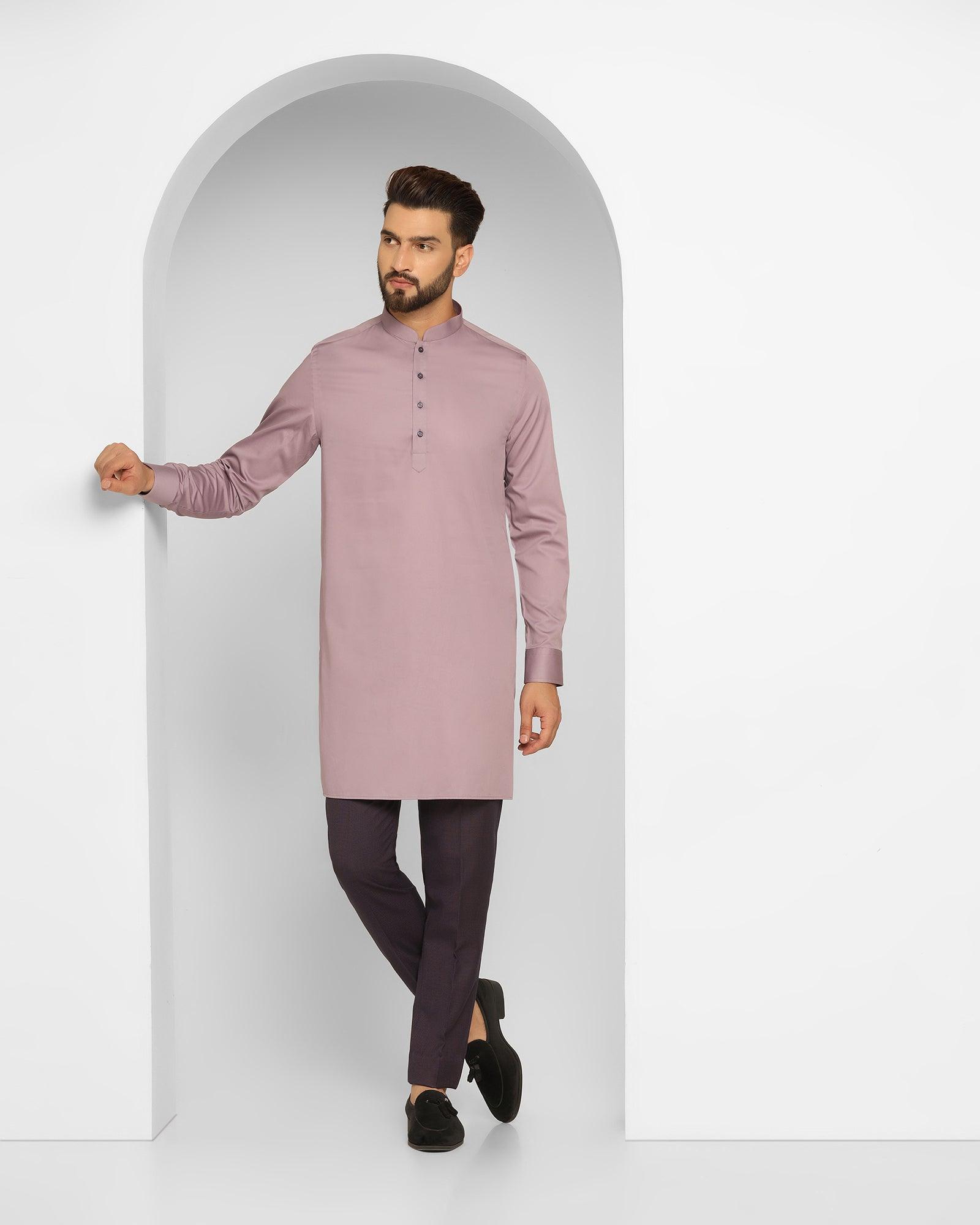 Textured Ethnic 6X Suit In Purple (Cosmo) - Blackberrys