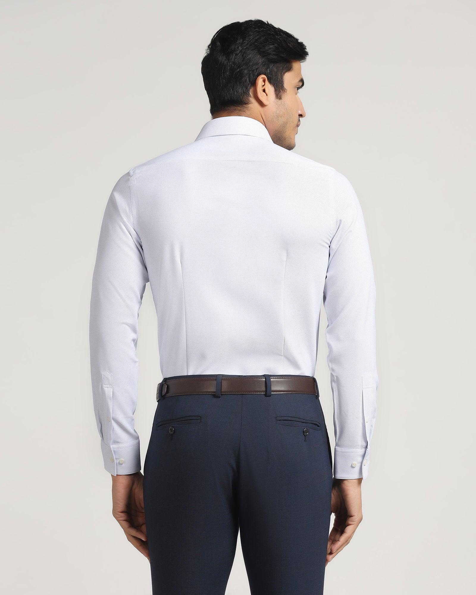 TechPro Formal Blue Textured Shirt - Daze - Blackberrys