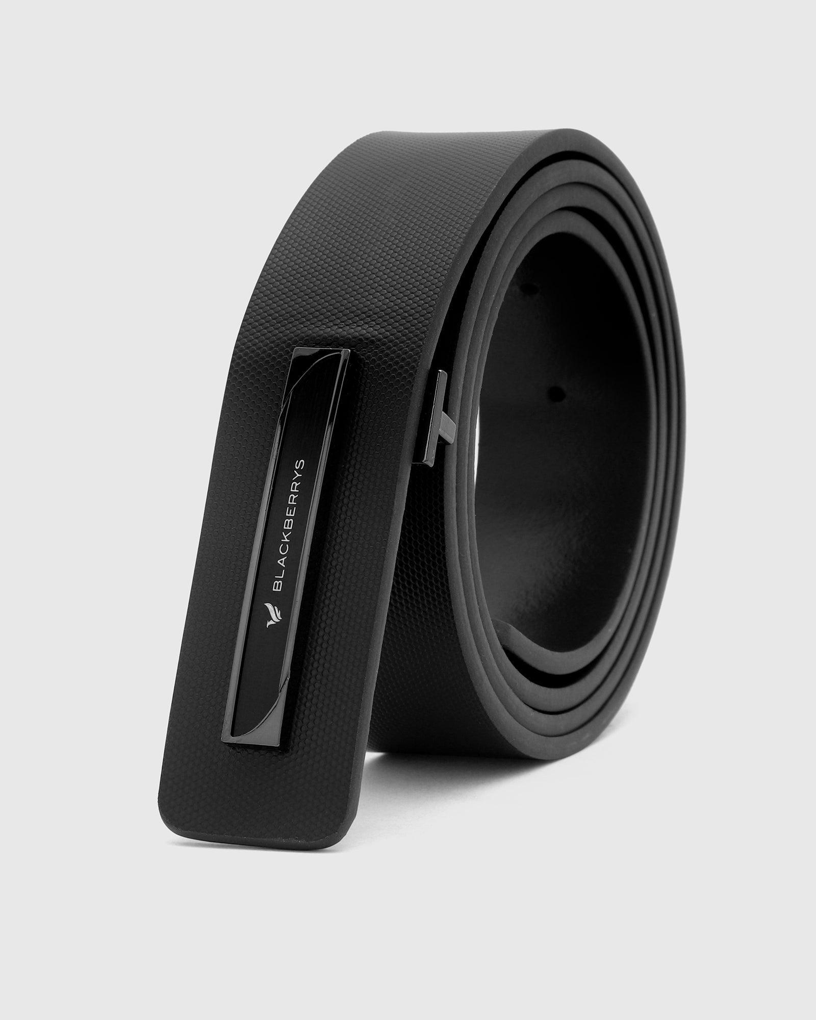Must Haves Leather Black Textured Belt - New Kric - Blackberrys