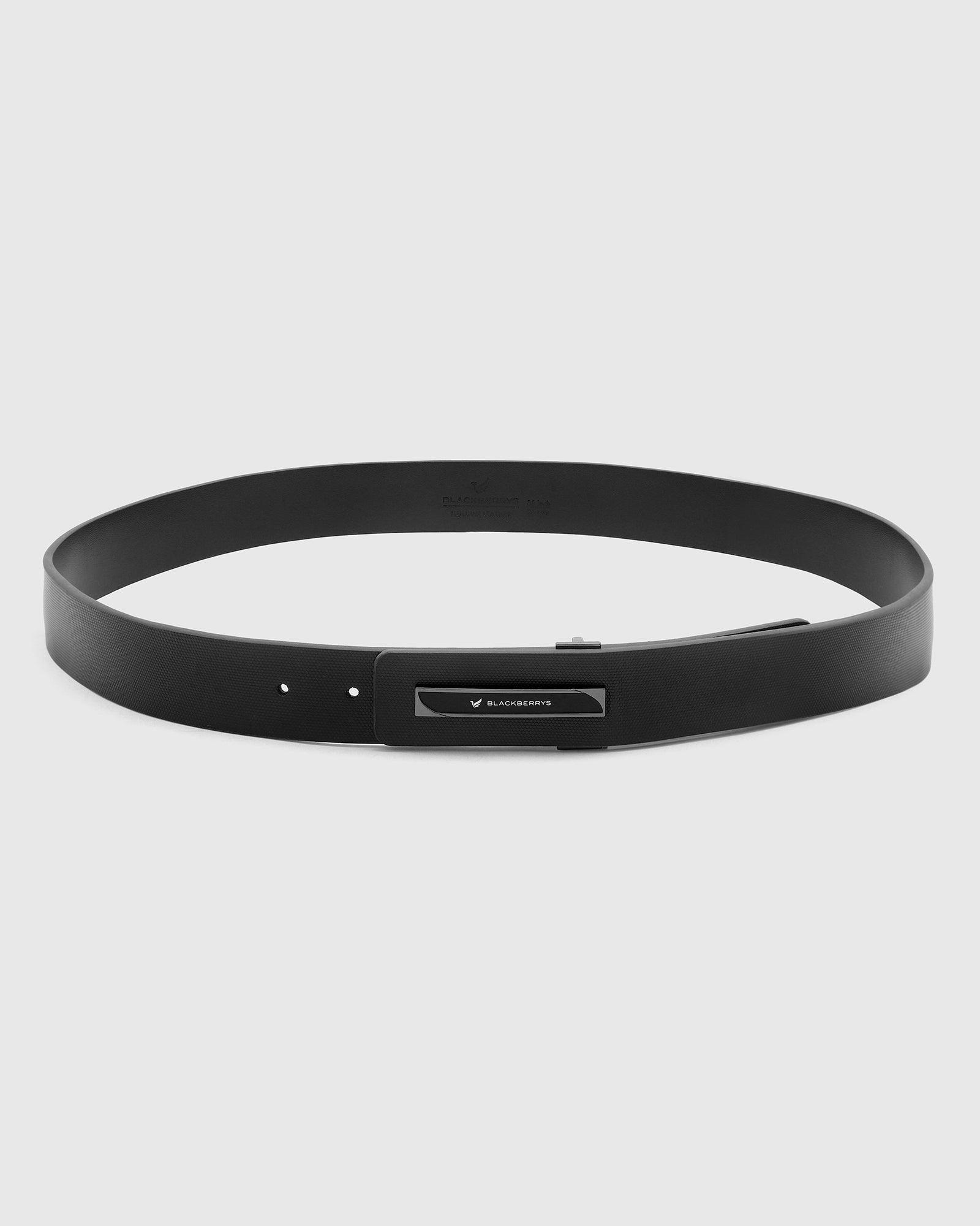 Must Haves Leather Black Textured Belt - New Kric - Blackberrys