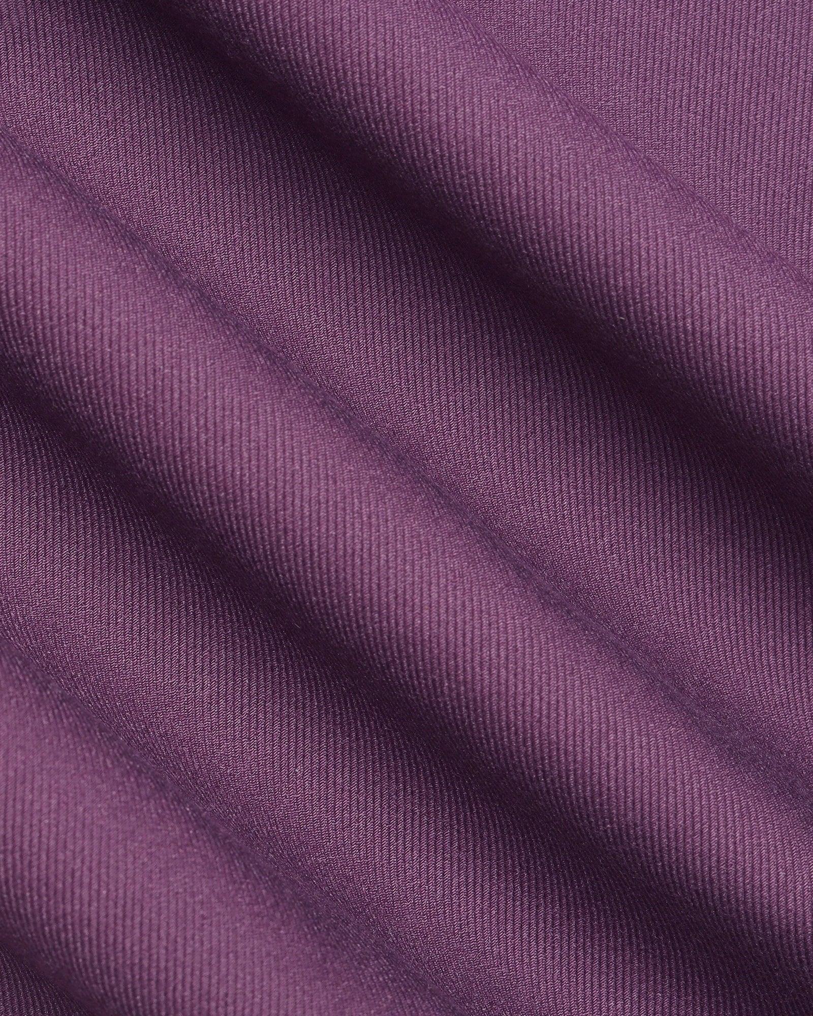 Three Piece Mauve Solid Formal Suit - Randle