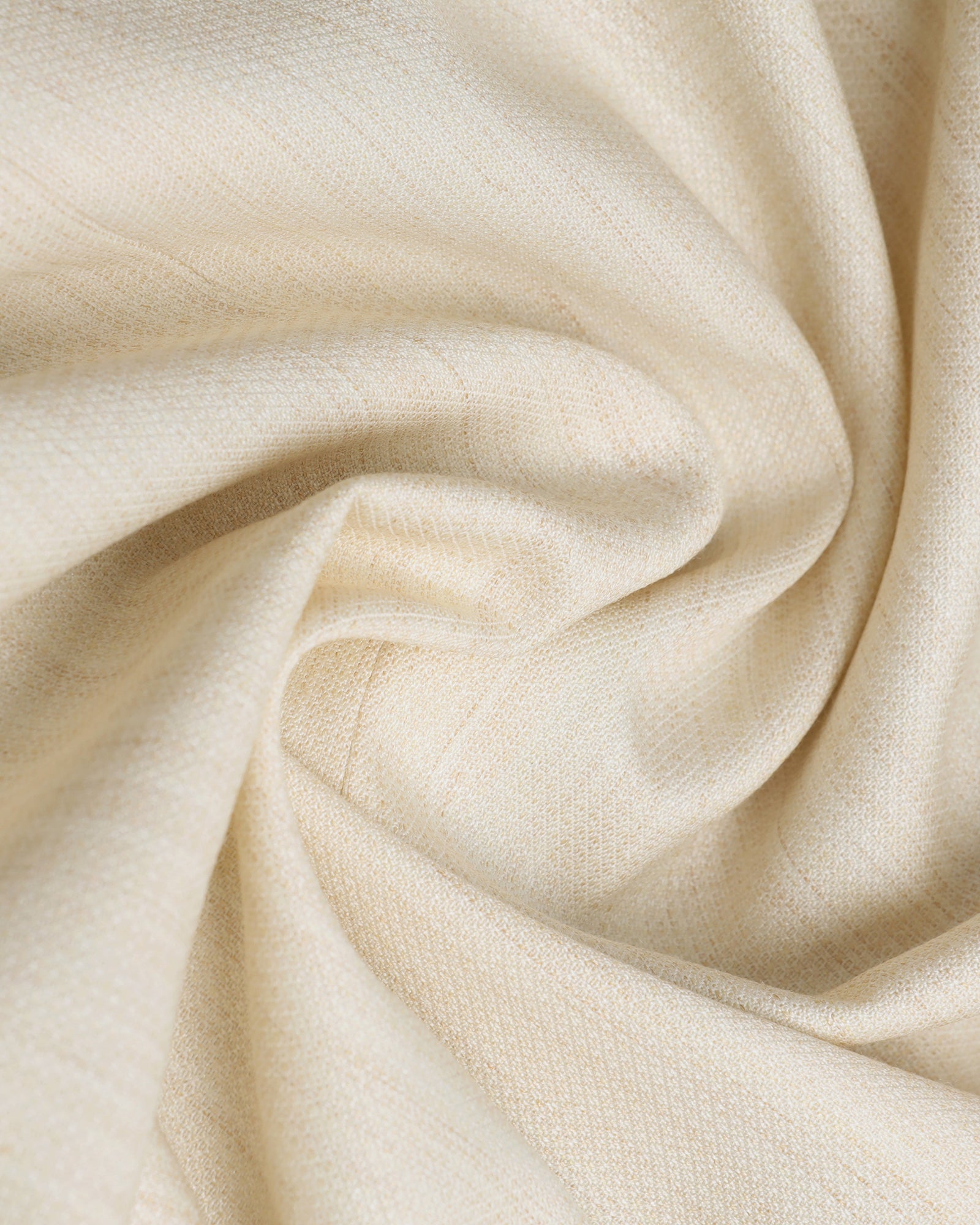 Three Piece Off White Textured Formal Suit - Steddle