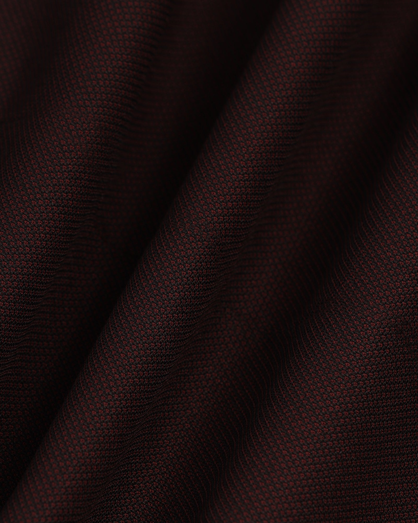 Three Piece Wine Textured Formal Suit - Kepner