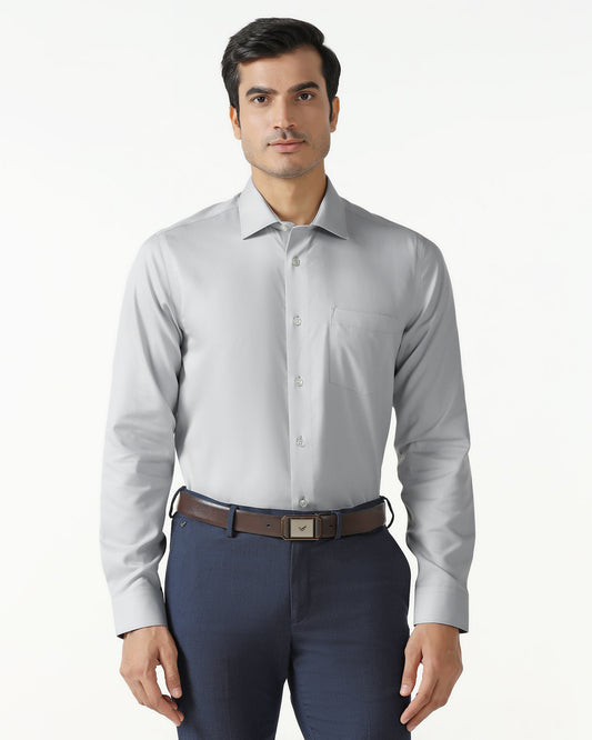 True Gray Non Iron Textured Shirt - E31
