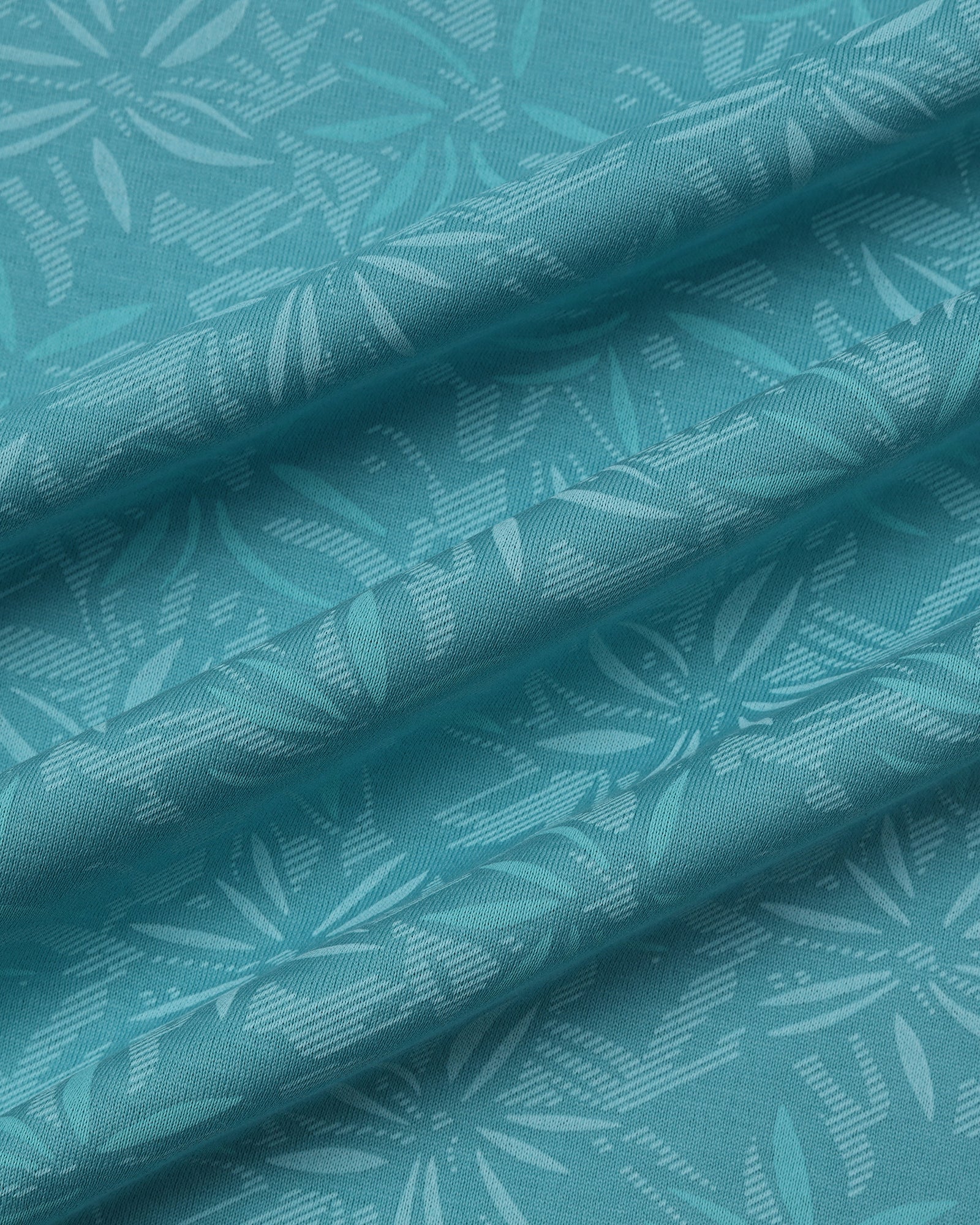 Turquoise Printed Polo - Dane