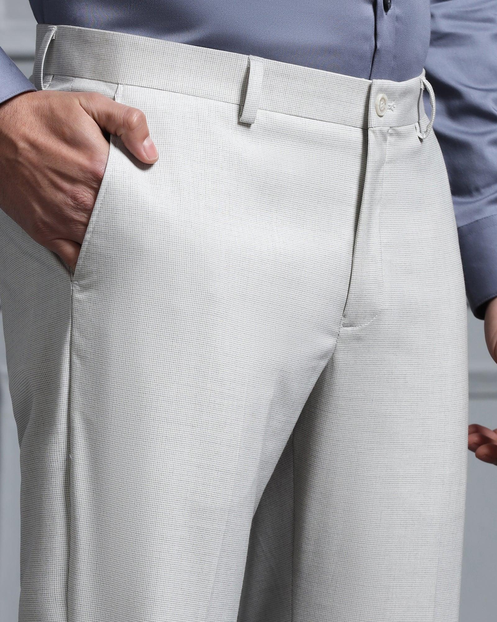 Two Piece Grey Textured Formal Suits - Waves - Blackberrys