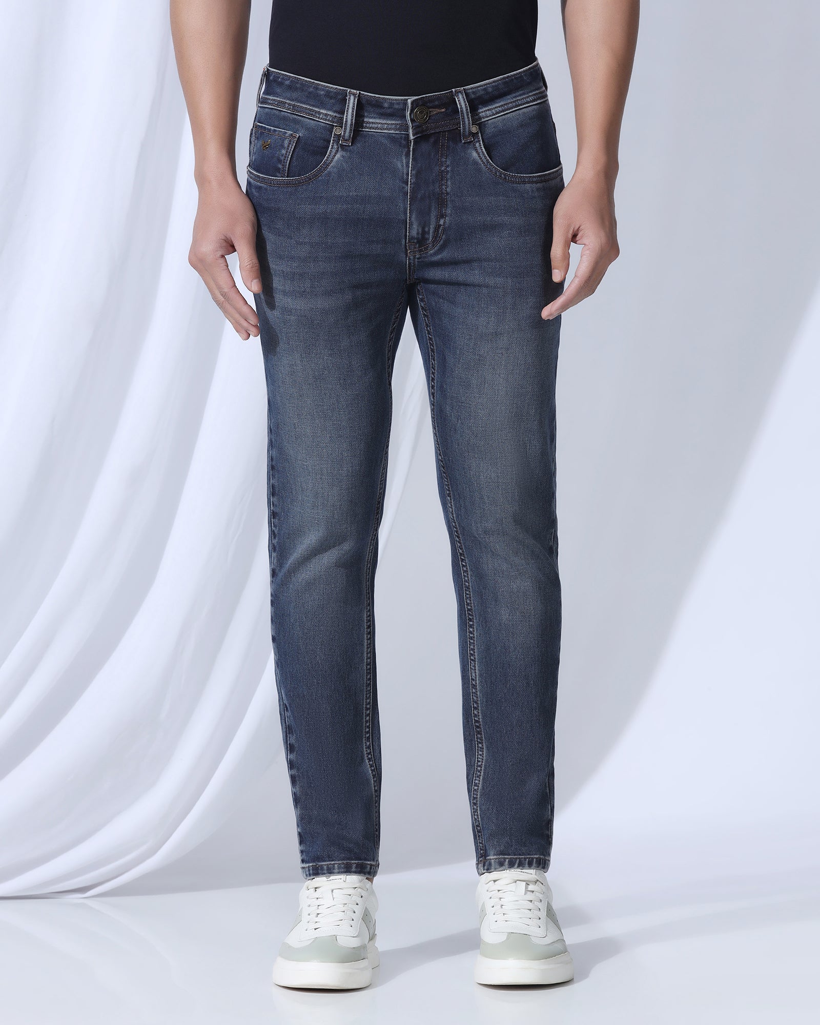 Ultrasoft Skinny Cropped Fiji Fit Indigo Jeans - Tom