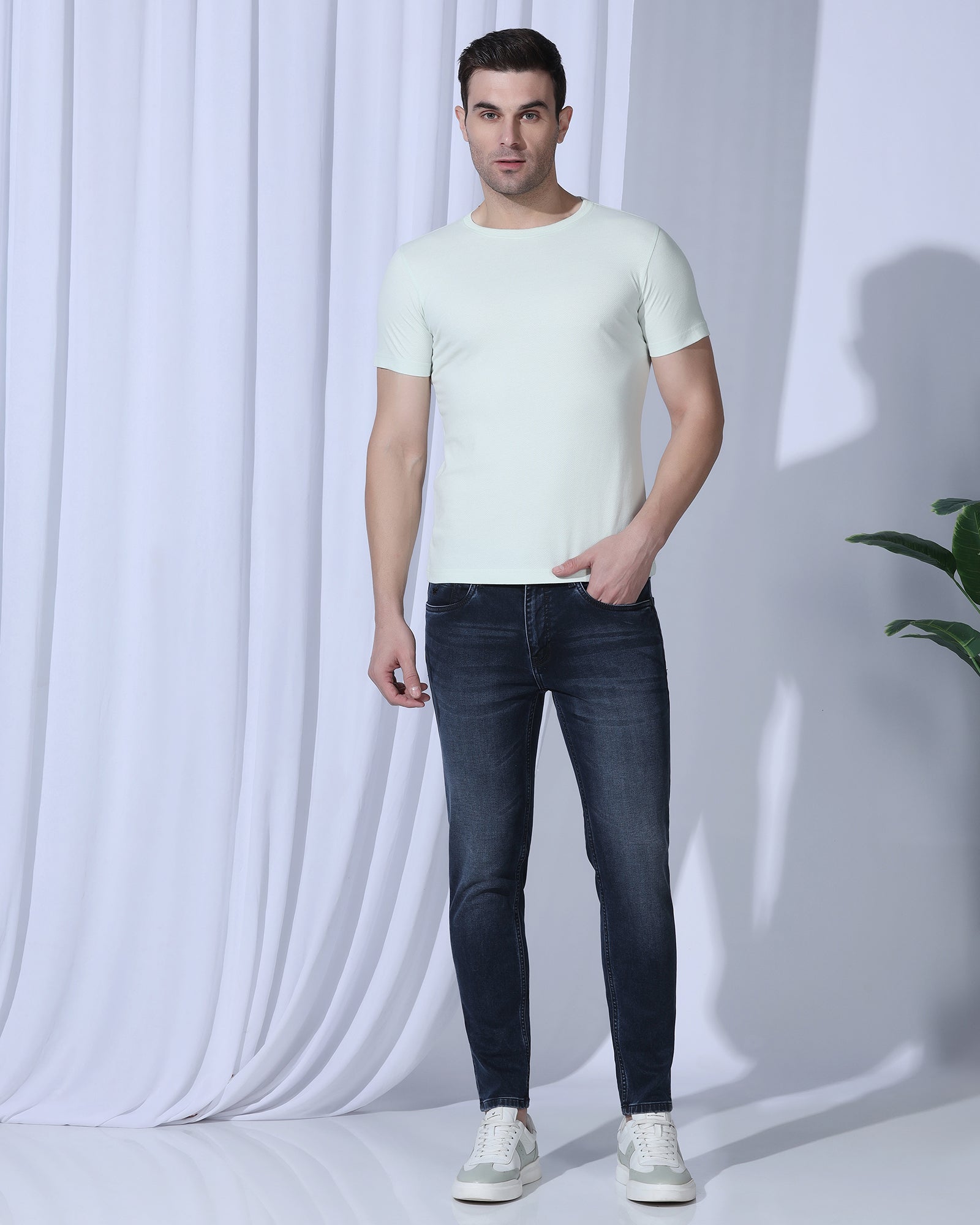 Ultrasoft Skinny Cropped Fiji Fit Indigo Jeans - Ava