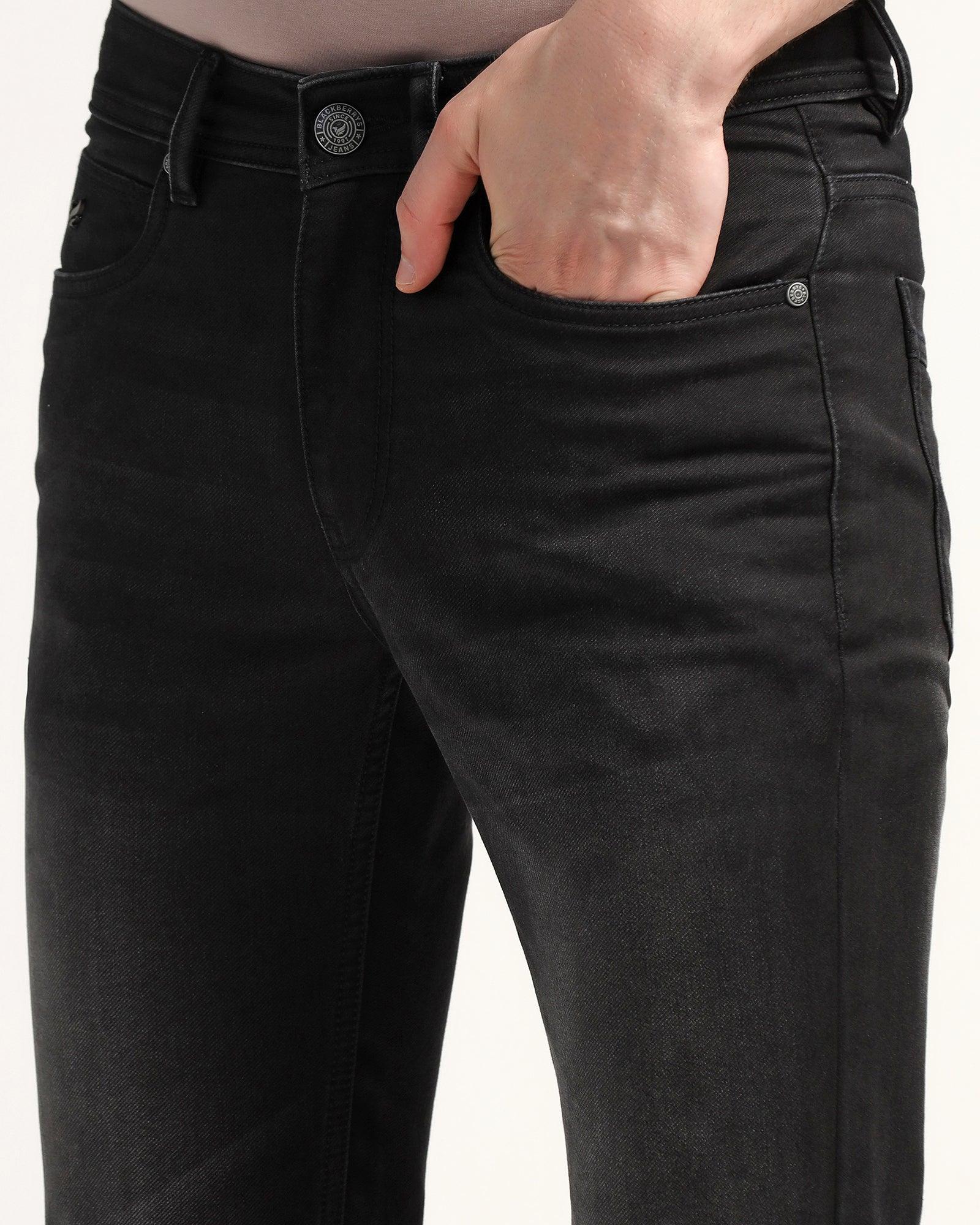 Ultrasoft Slim Comfort Buff Fit Black Jeans - Betsy