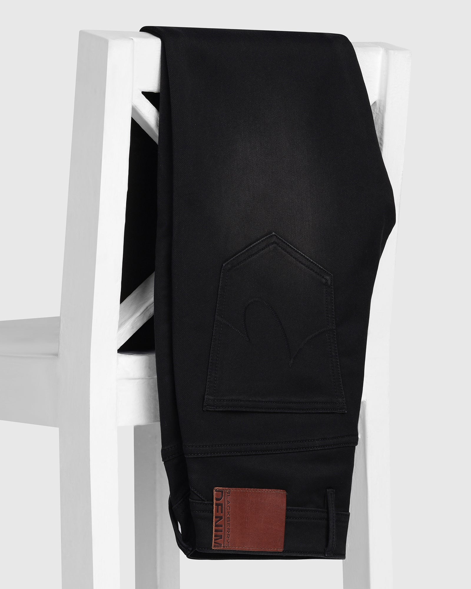 Ultrasoft Slim Comfort Buff Fit Black Jeans - Betsy