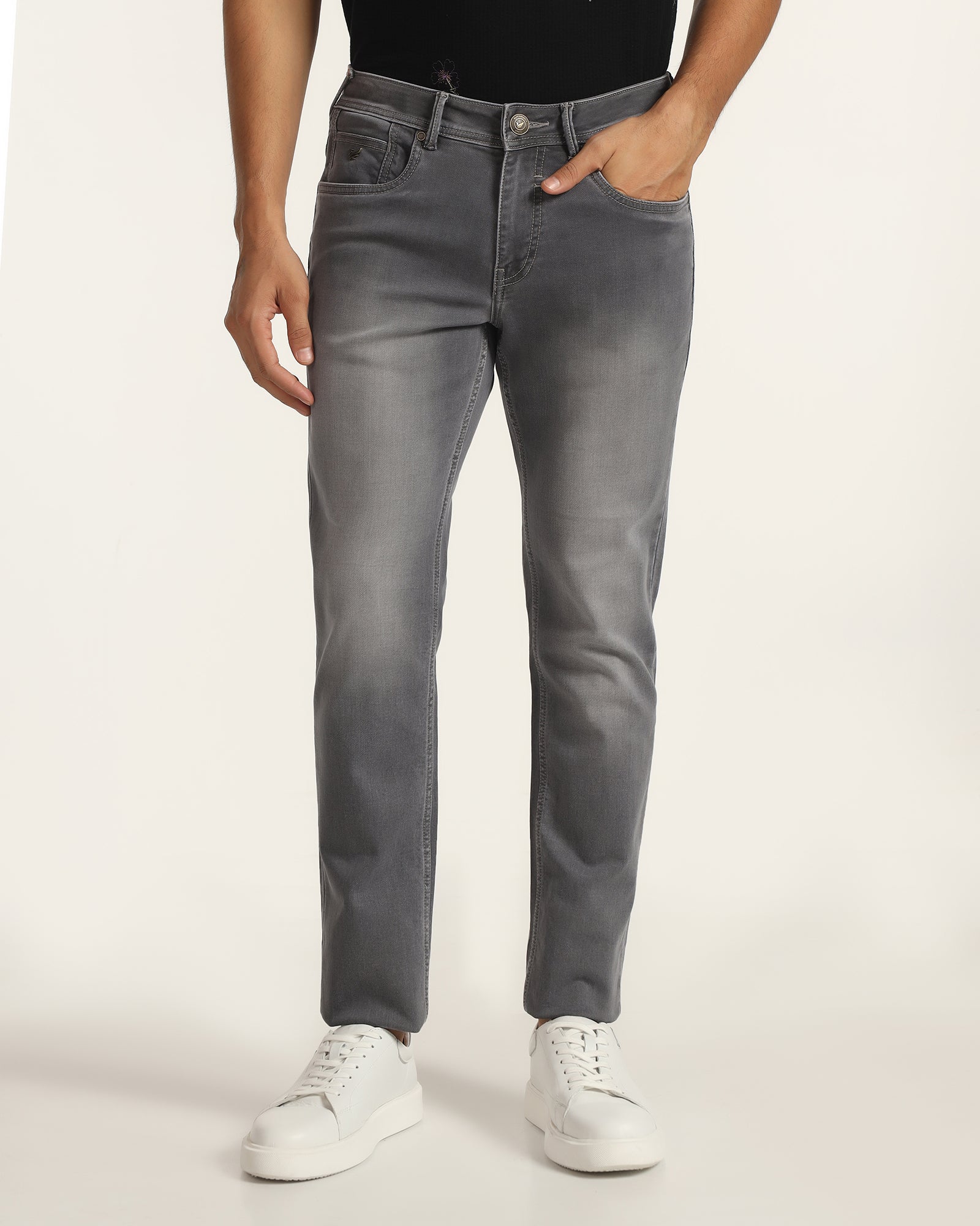 Ultrasoft Slim Comfort Buff Fit Grey Jeans - Sandro