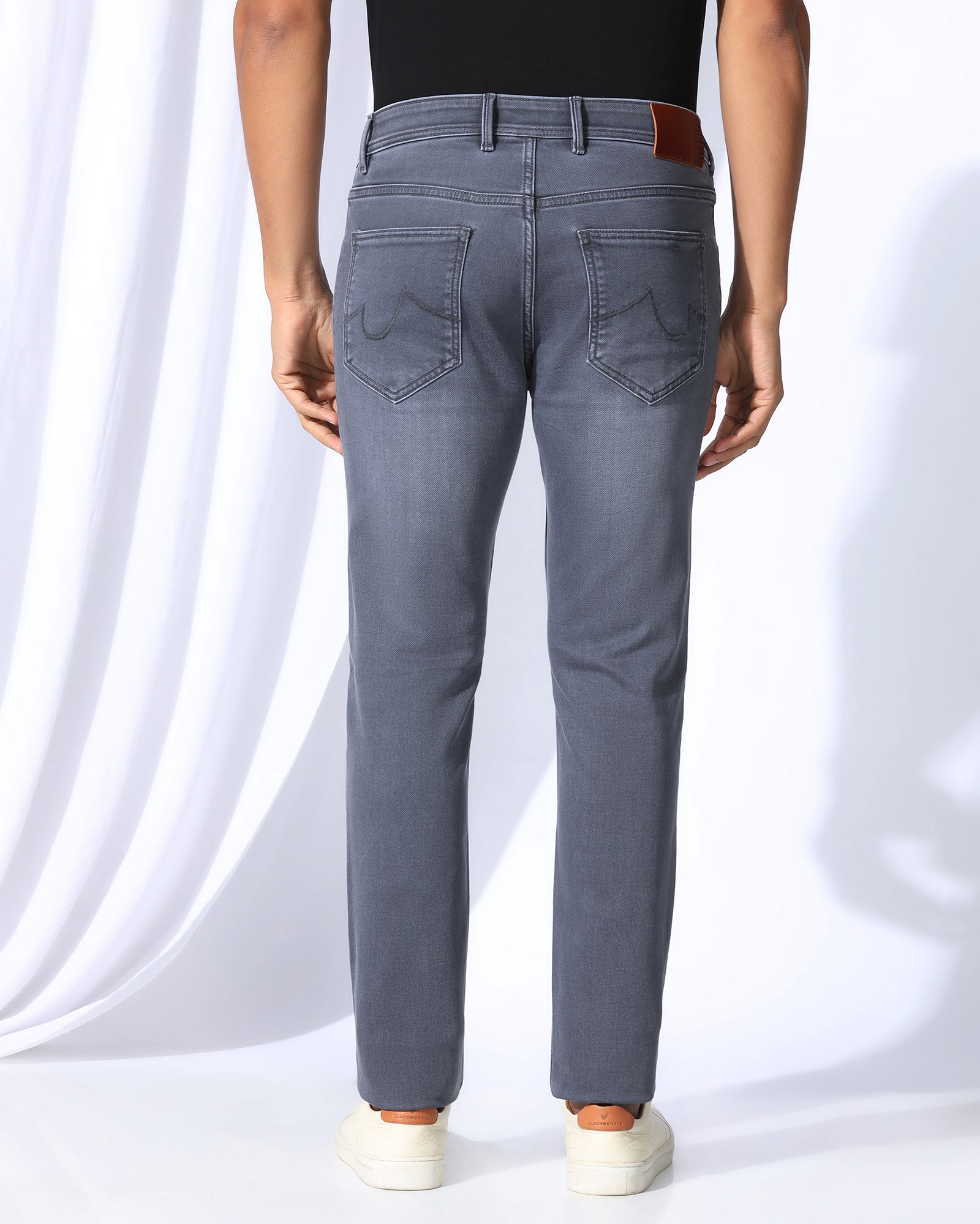 Ultrasoft Slim Yonk Fit Grey Jeans - Pat