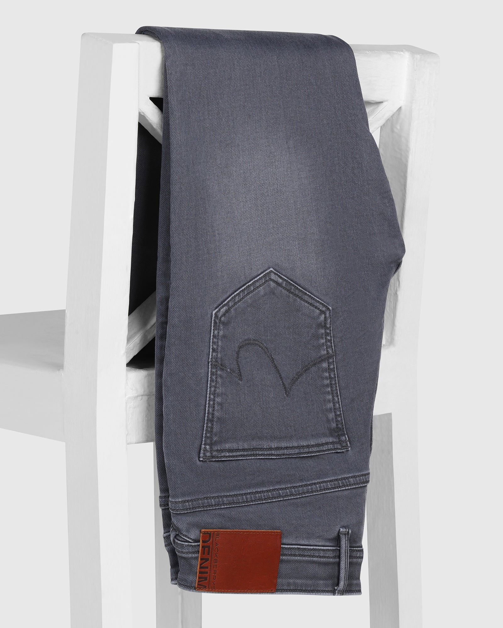 Ultrasoft Slim Yonk Fit Grey Jeans - Pat