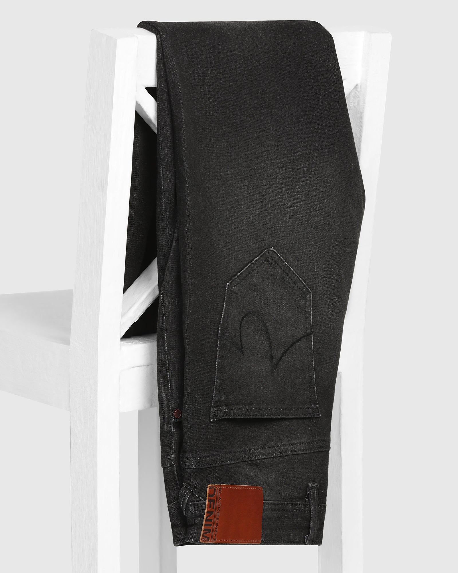 Ultrasoft Straight Comfort Duke Fit Black Jeans - Umi