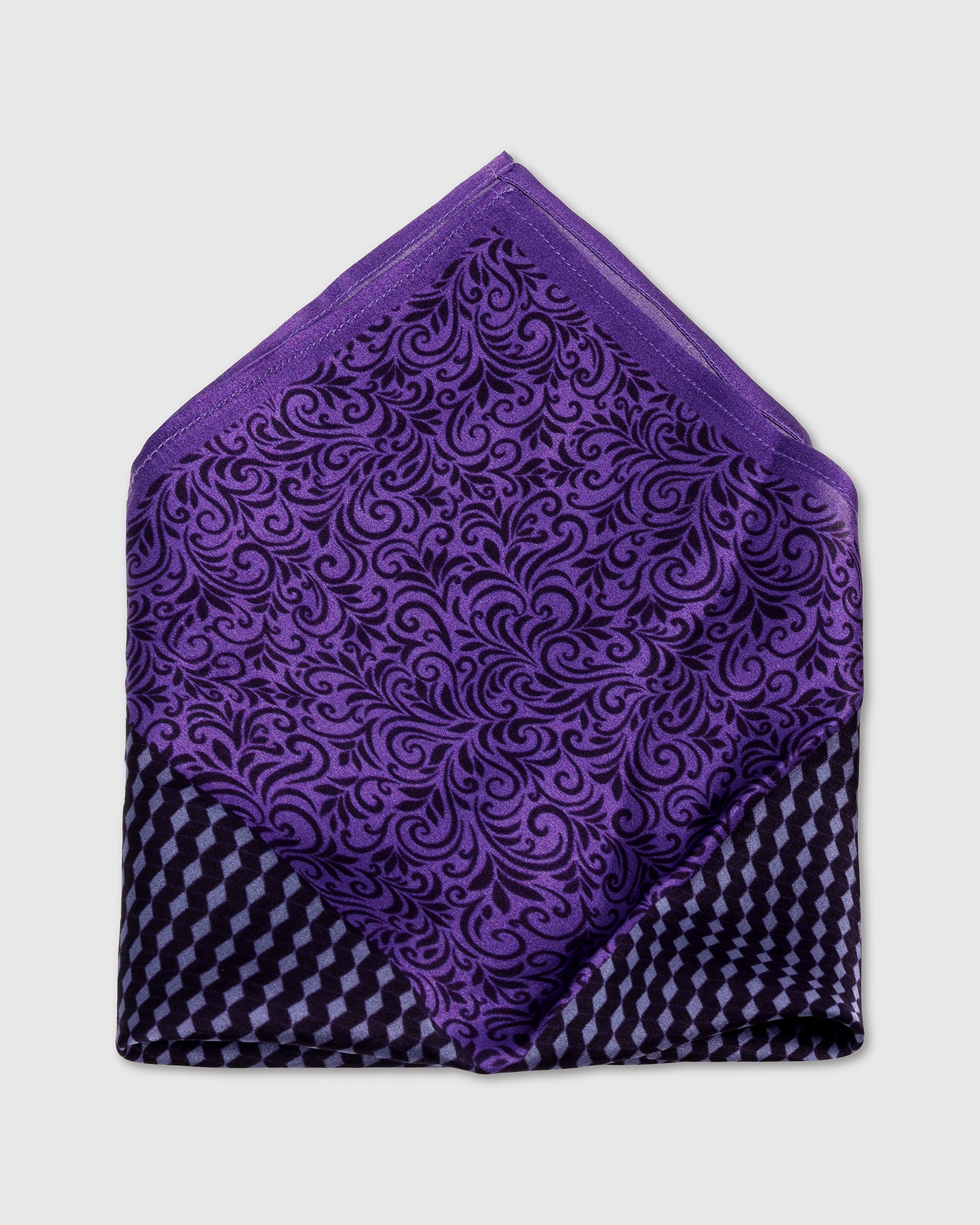 Violet Printed Pocket Square - Walena