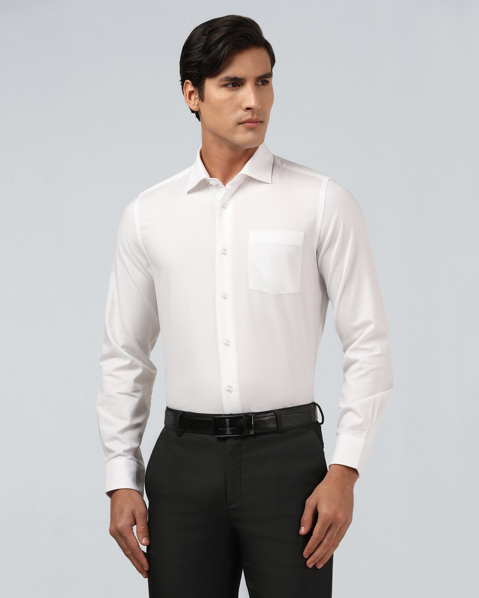 White Textured Shirt - Hawker