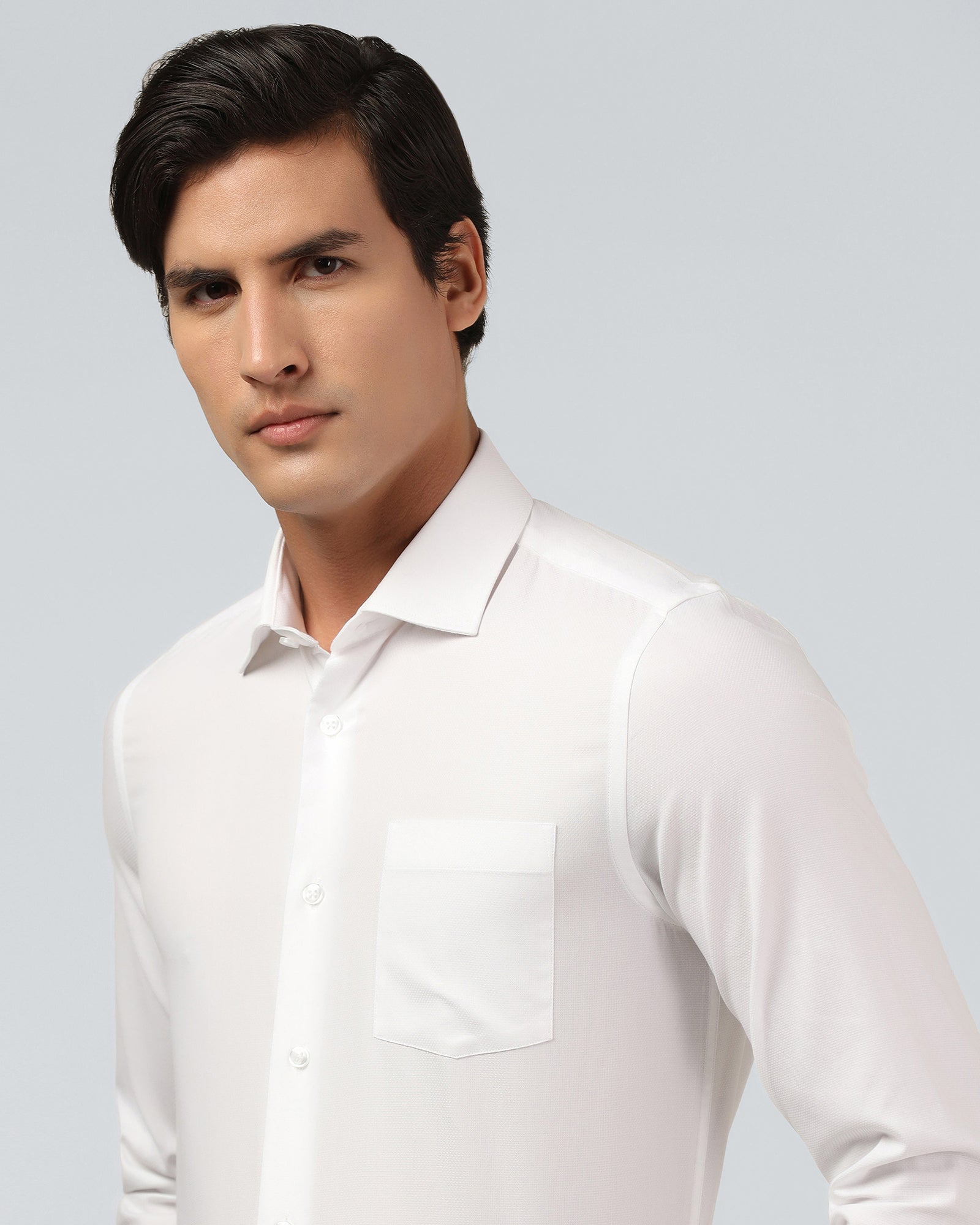 White Textured Shirt - Hawker