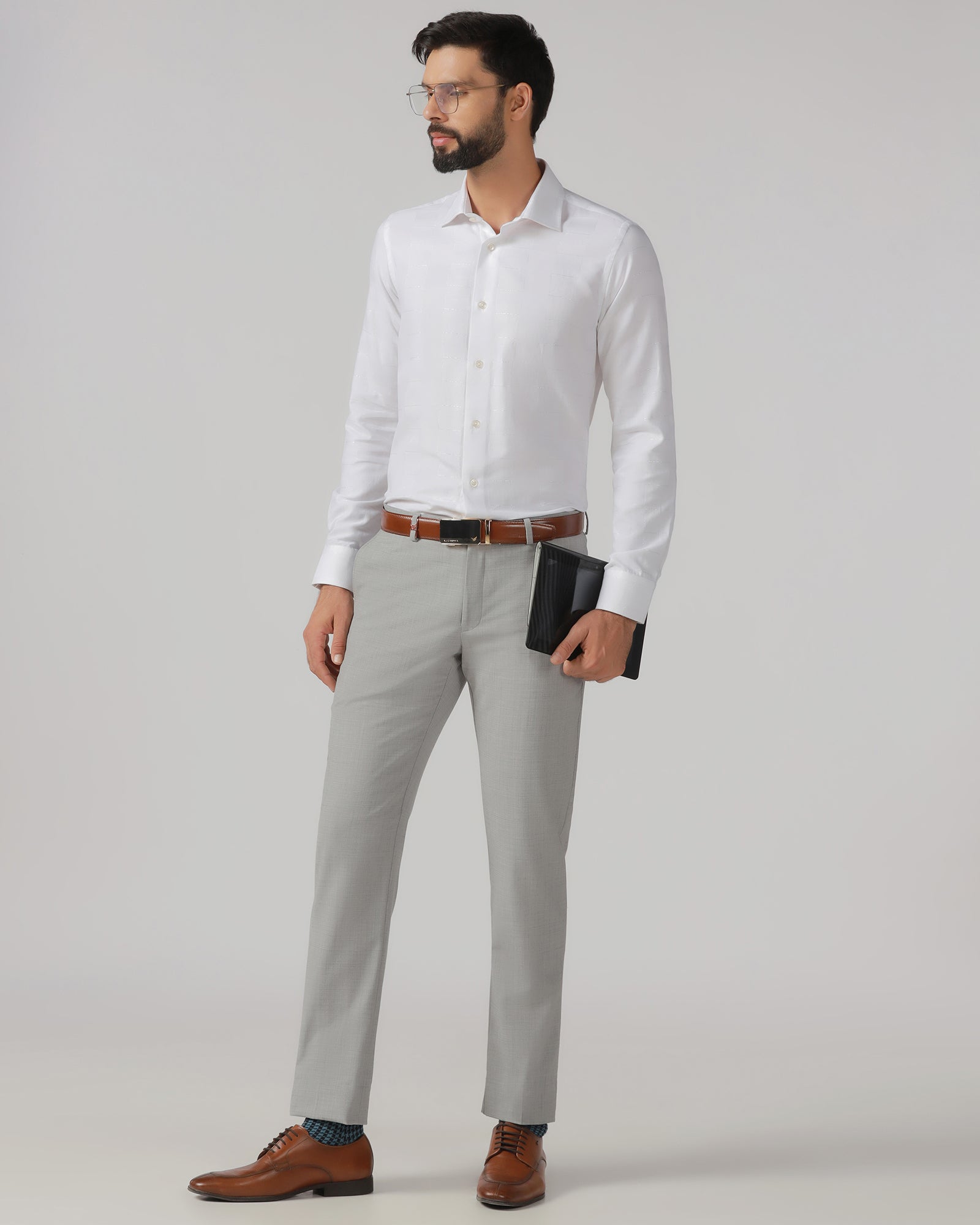 White Check Shirt - Rainer