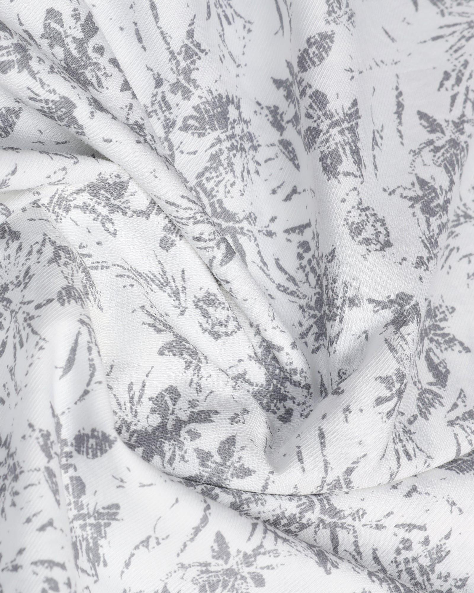 White Half Sleeve Printed Shirt - Holten