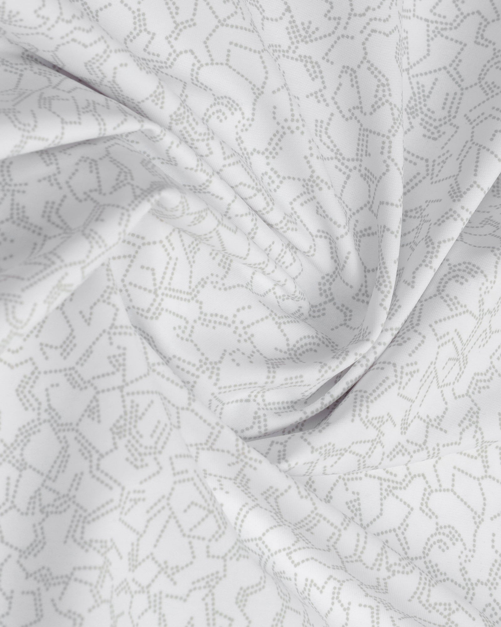 White Half Sleeve TechPro Printed Shirt - Ramtilhs