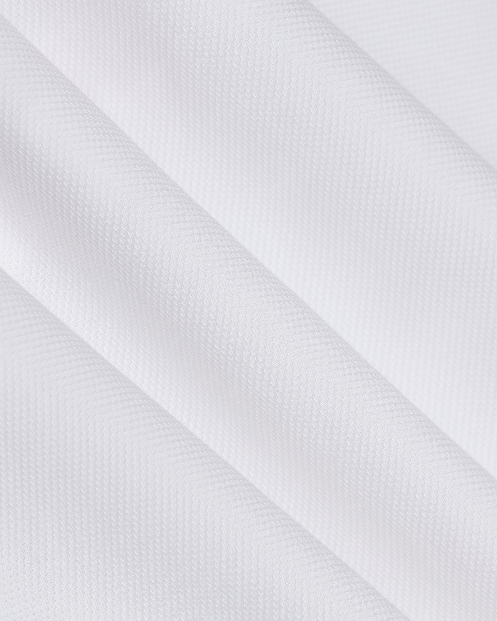 White Half Sleeve Textured Shirt - Caty