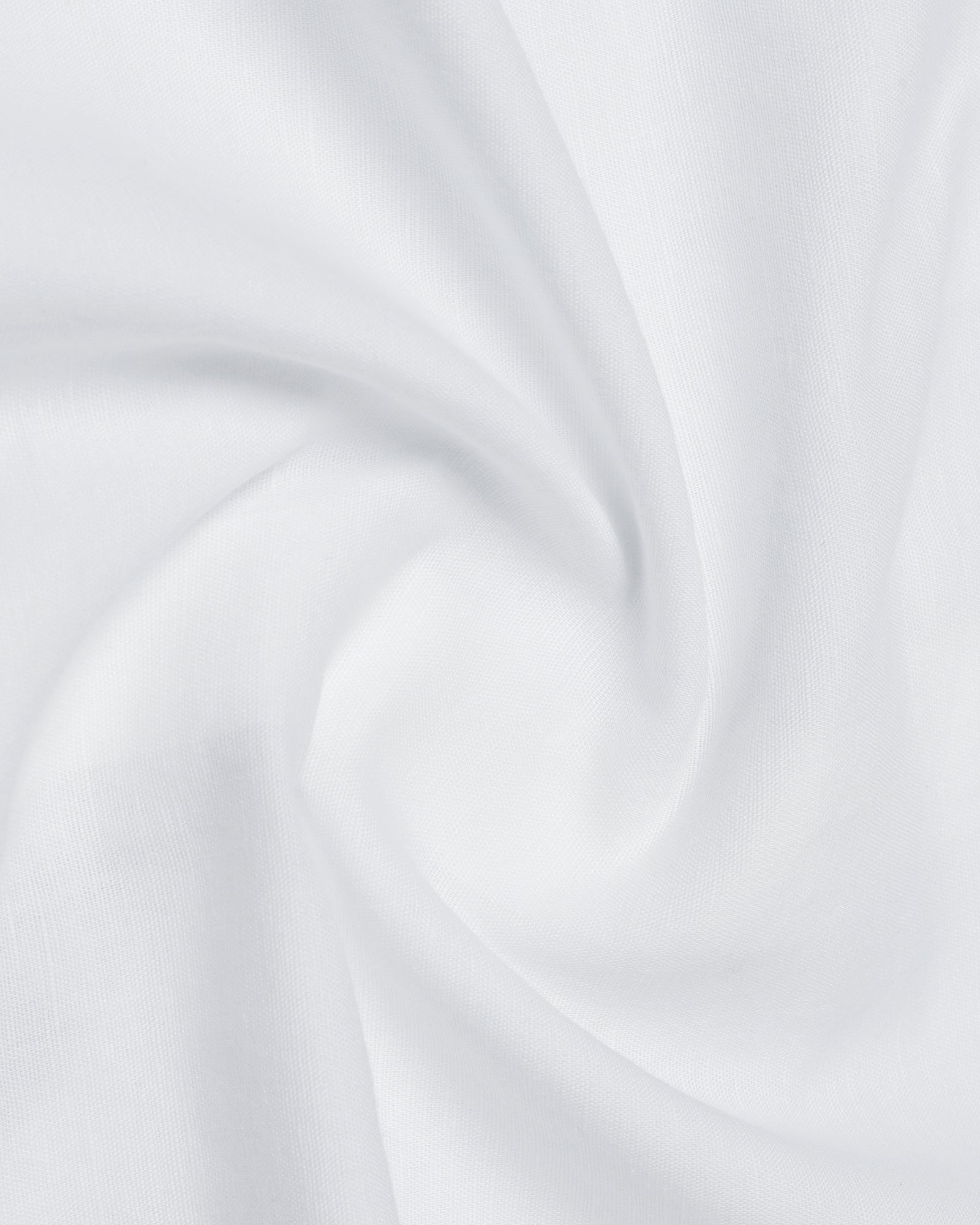 White Half Sleeve Linen Solid Shirt - Cleo