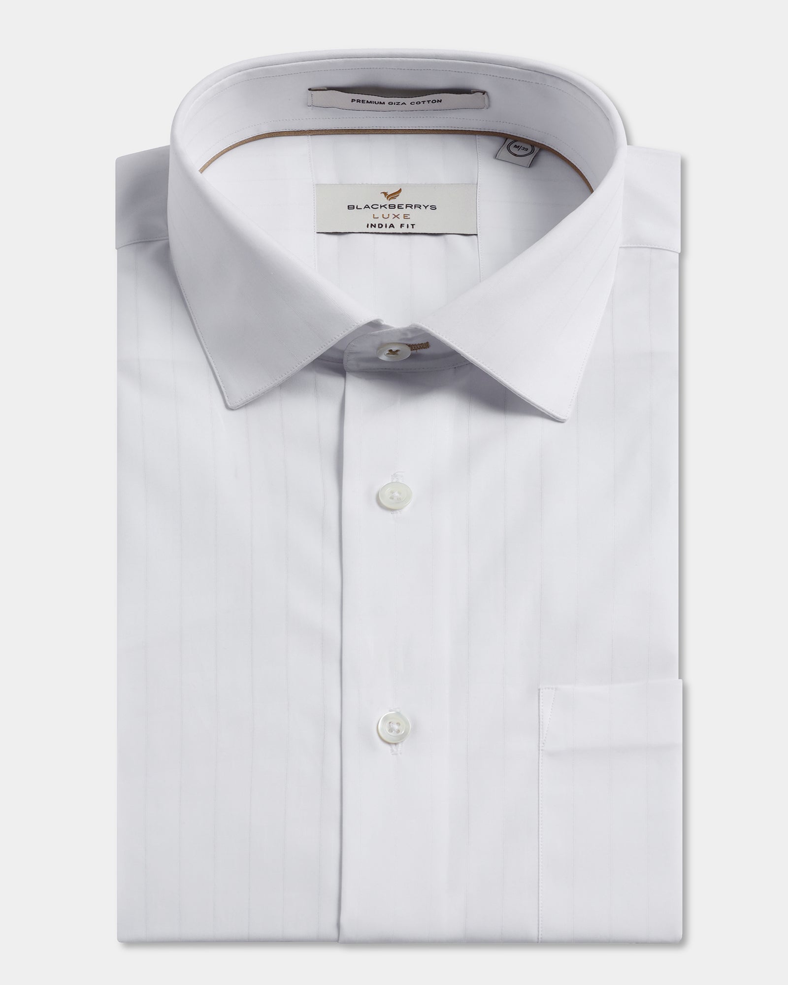 White Luxe Stripe Shirt - Oscar