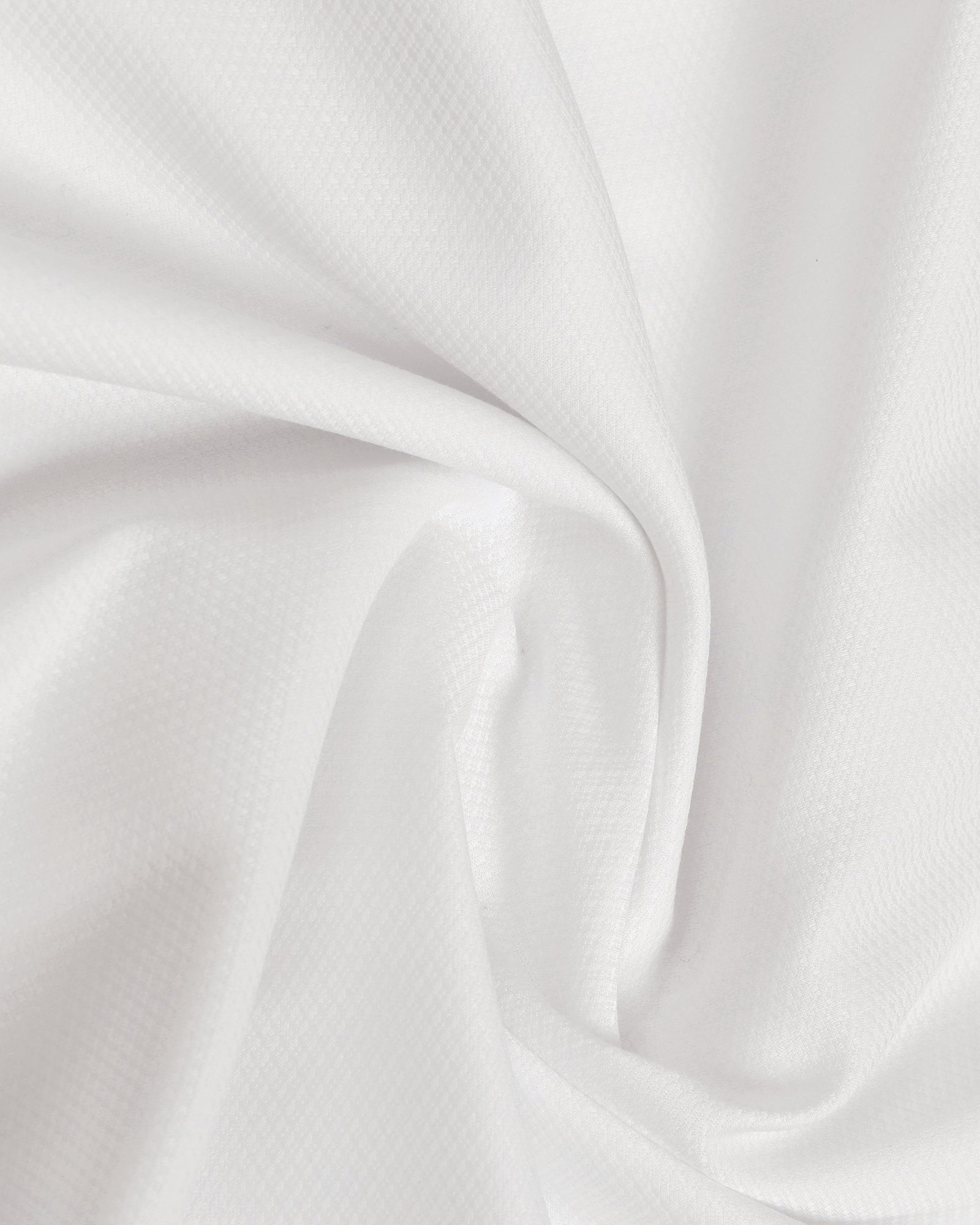 White Non Iron Textured Shirt - P31