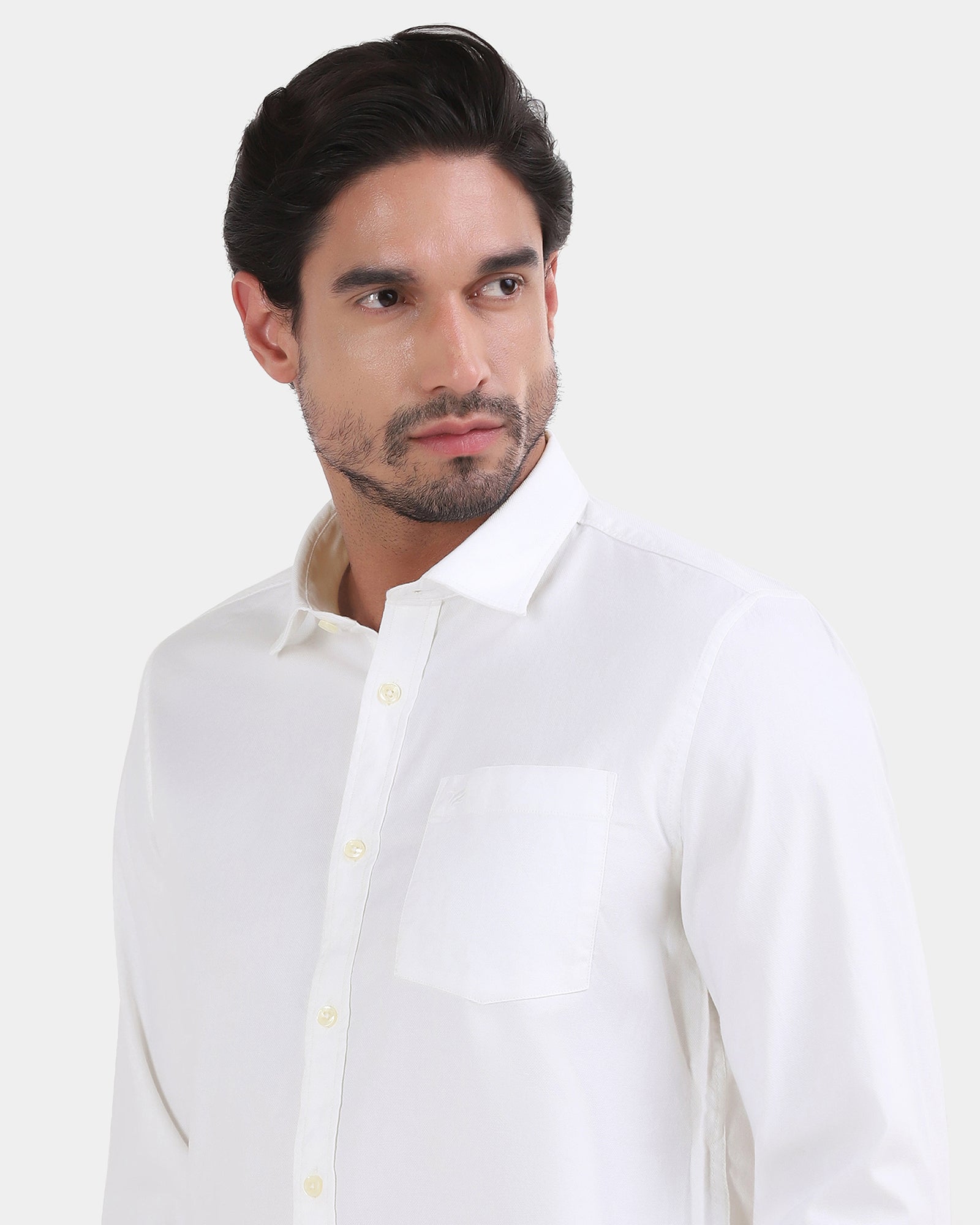 White Printed Shirt - Gebbew